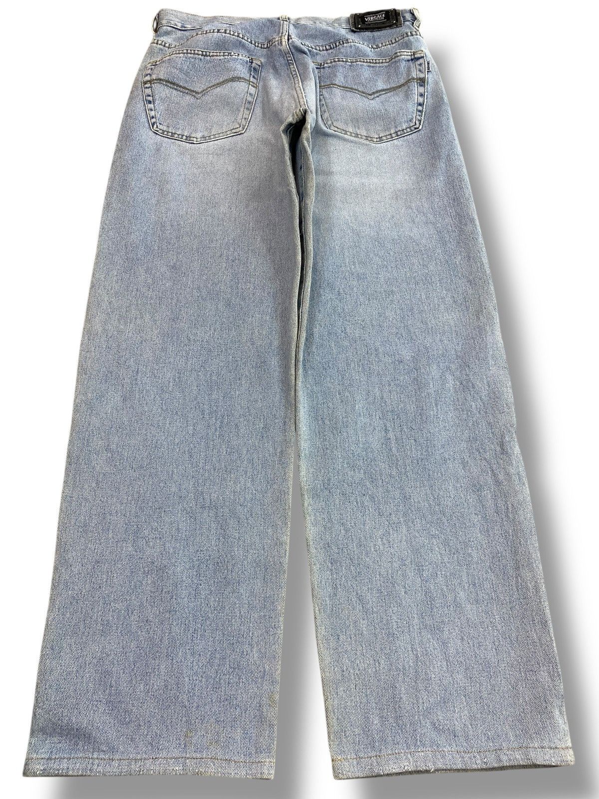 Versace Versace Acid Blue Wash Straight Leg Style Jeans Size US 32 / EU 48 - 3 Thumbnail