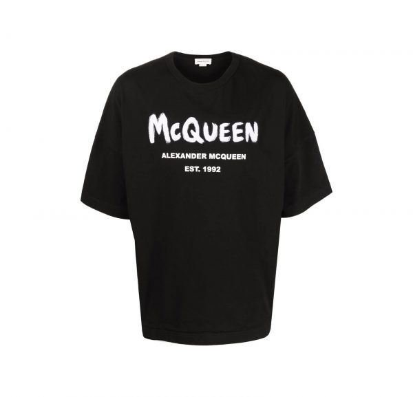Alexander McQueen o1y1024 Oversize-T-Shirt In Black Size US XXS / EU 40 - 1 Thumbnail