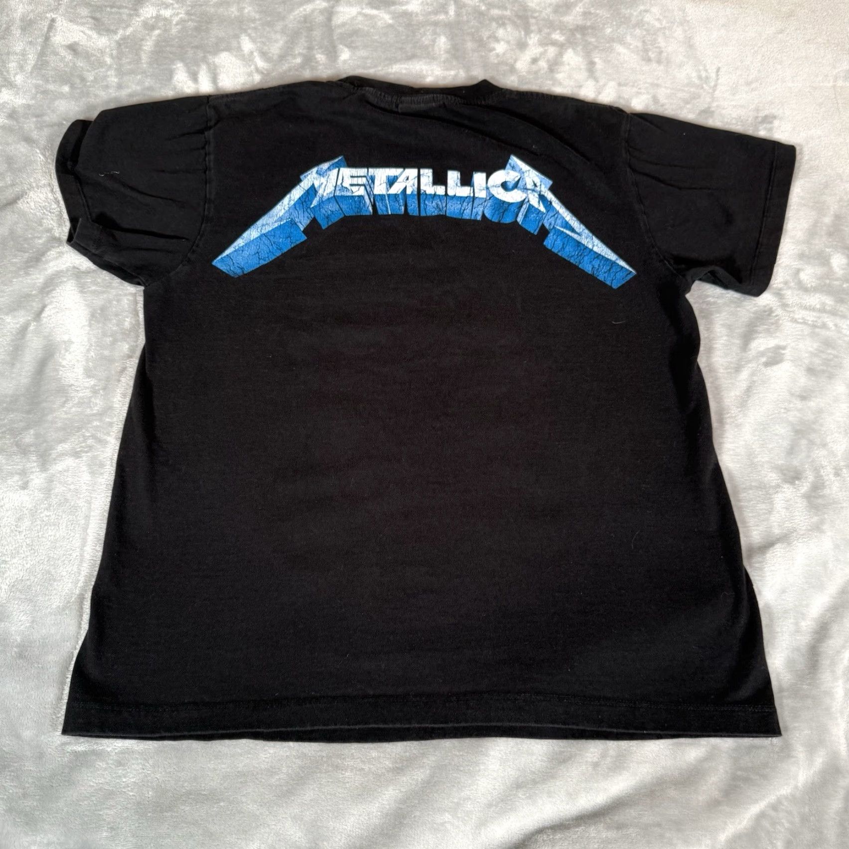 Vintage Metallica Band T Shirt Mens M Cropped Fit Heavy Metal Music Faded Black Y2K Size US M / EU 48-50 / 2 - 5 Thumbnail