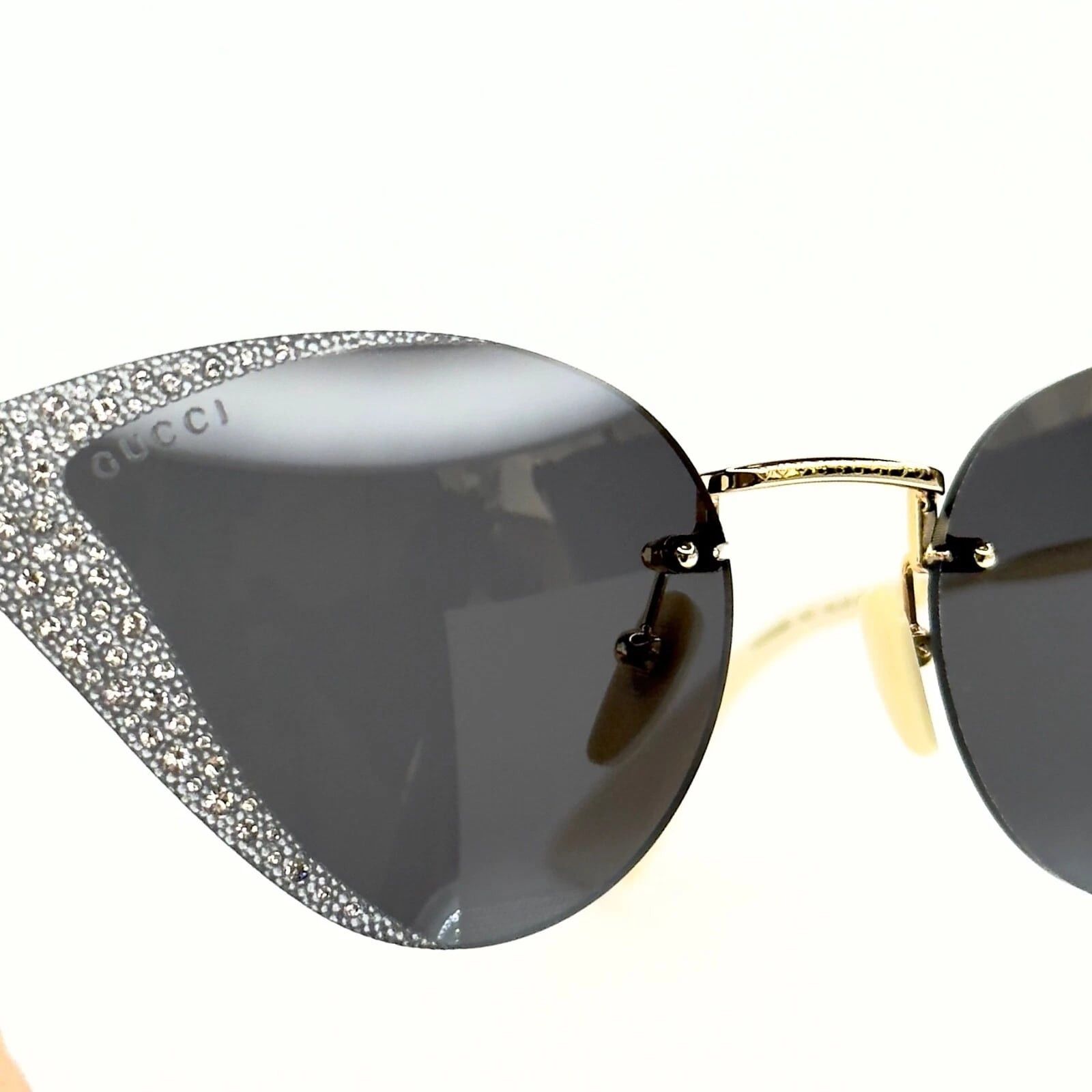 Gucci GUCCI Gg0898S Hollywood Forever 0898 Gold 001 Sunglasses Size ONE SIZE - 5 Thumbnail