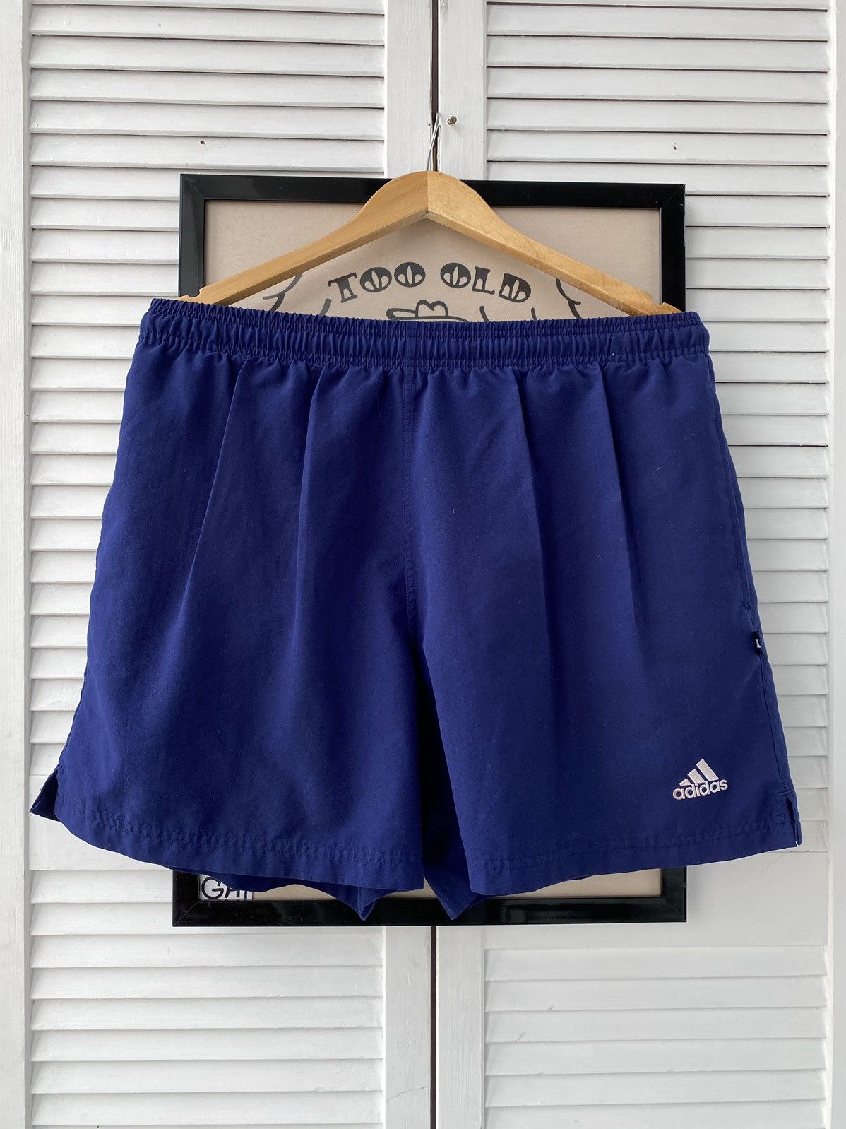 Adidas × Vintage Vintage 90s Adidas Chinos Shorts Retro Athletic Size US 34 / EU 50 - 5 Thumbnail
