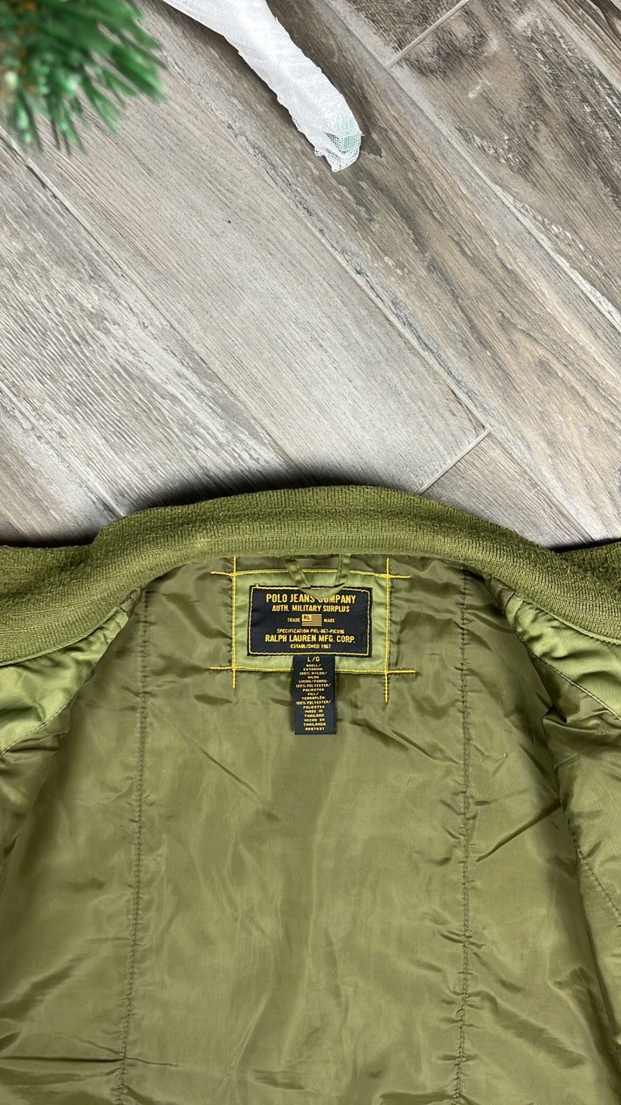Polo Ralph Lauren × Vintage Rare❗️Vintage Nylon Ralph Lauren Polo Jeans Company bomber Size US L / EU 52-54 / 3 - 9 Thumbnail