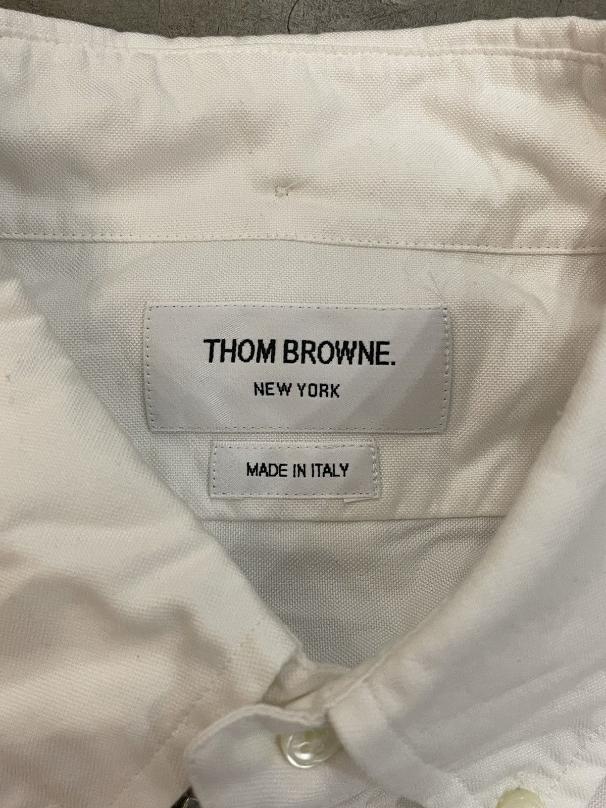 Thom Browne Thom Browne - 4-BAR ZIP-FRONT OXFORD SHIRT Size US M / EU 48-50 / 2 - 13 Thumbnail