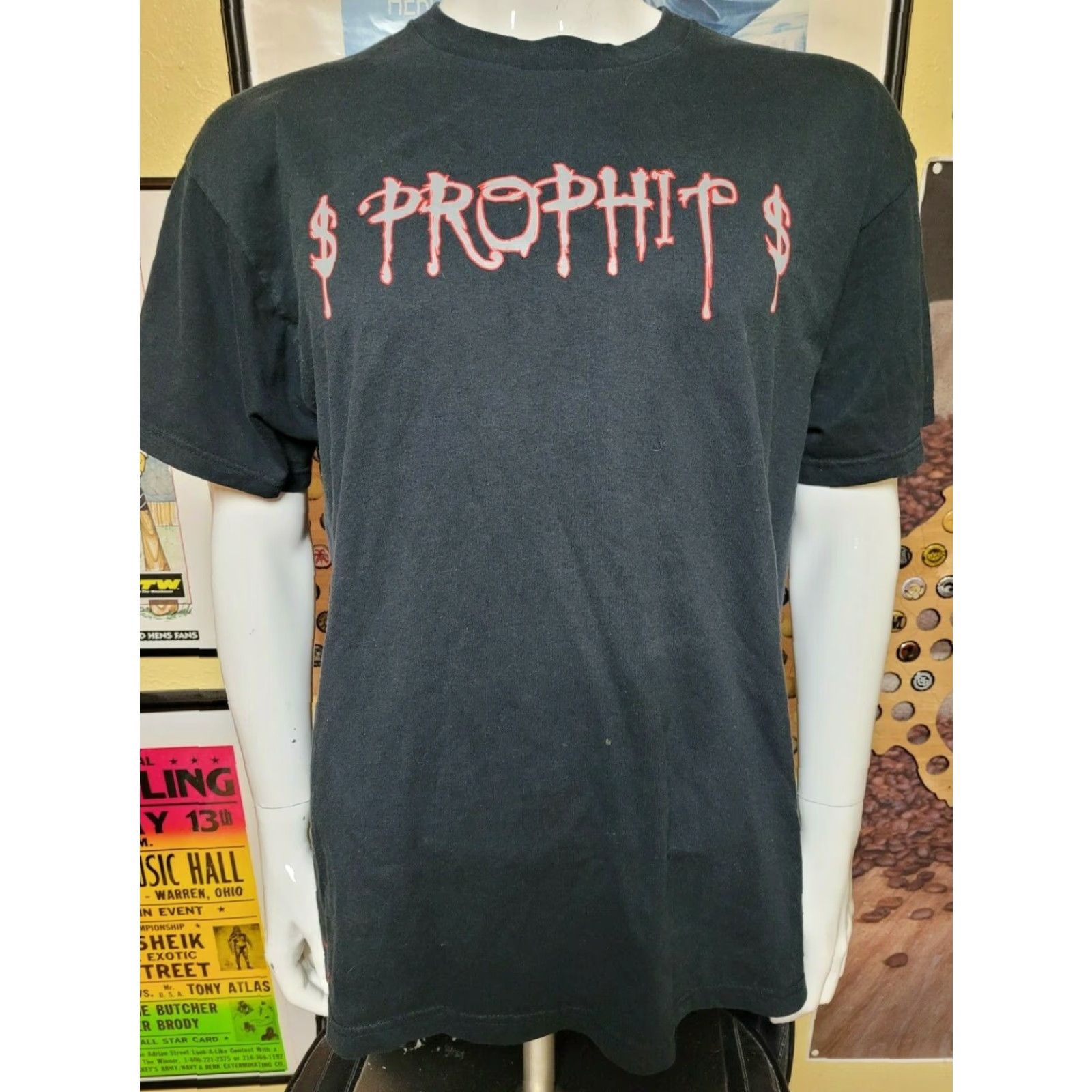 Fruit Of The Loom VTG Prophit 4RealDoe Phenom P Detroit Wayne MI Rap T Shirt XL RARE Black 100% Cotton Fruit Of The Loom Mens Graphic Tee Short Sleeve Round Neck Size US XL / EU 56 / 4 - 2 Thumbnail