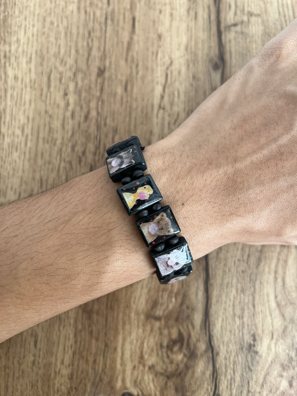 Other Black colored rapper portrait bazo 1199 inspired bracelet