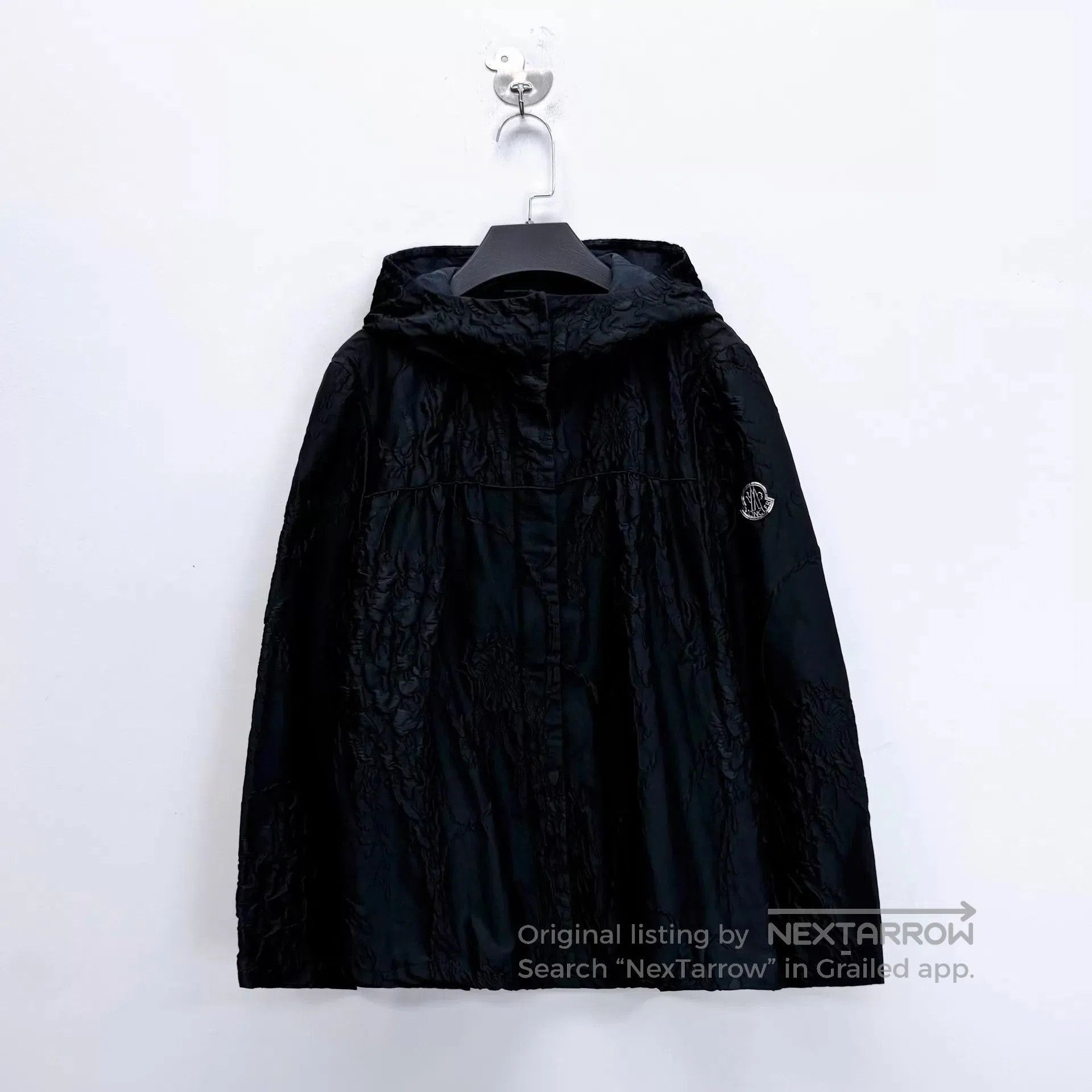Moncler Black Hooded Light Jacket. Size US S / EU 44-46 / 1 - 1 Thumbnail