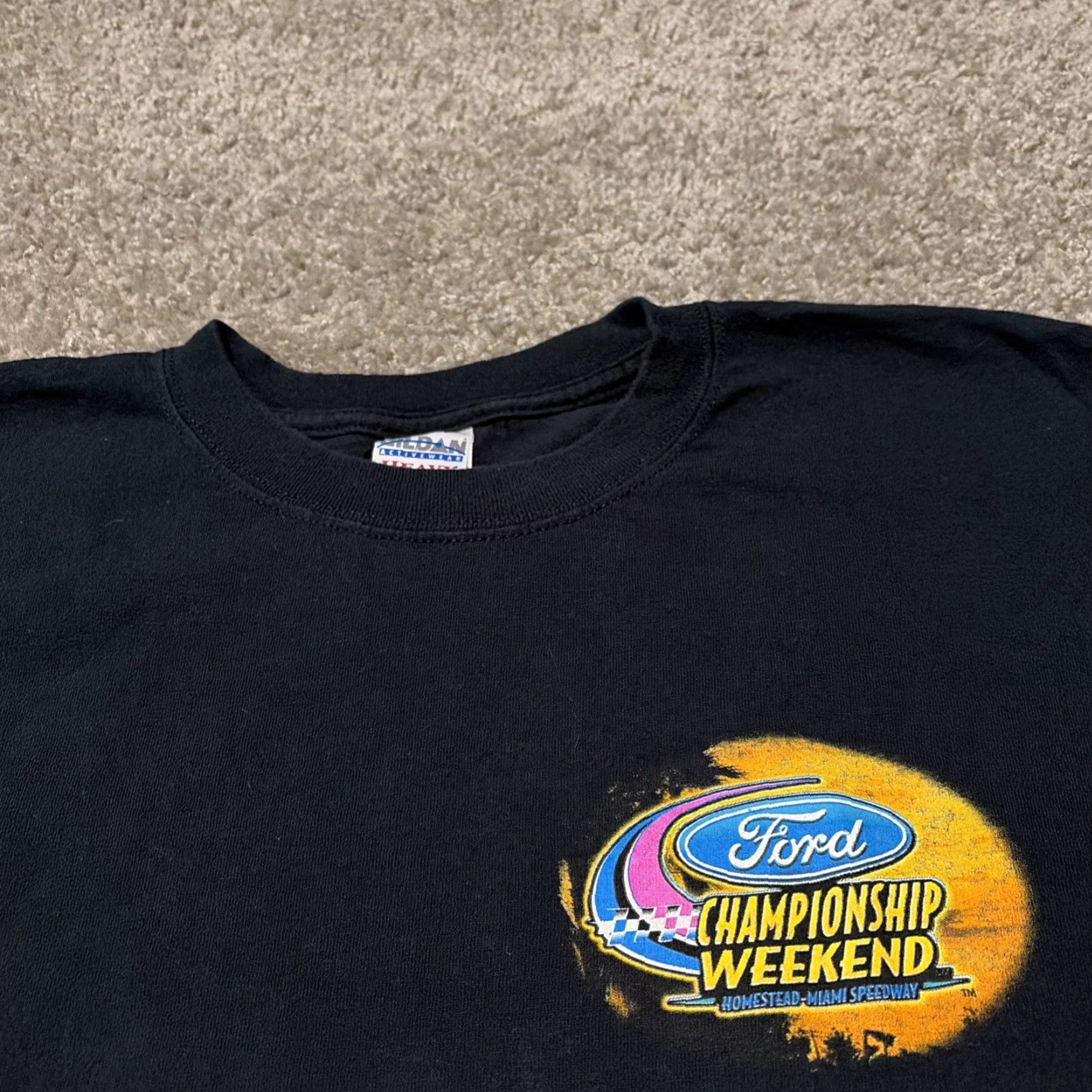 Ford VINTAGE Ford Championship Weekend Homestead Miami NASCAR Racing T-Shirt 2XL Black Mens Shirt Size US XXL / EU 58 / 5 - 5 Thumbnail