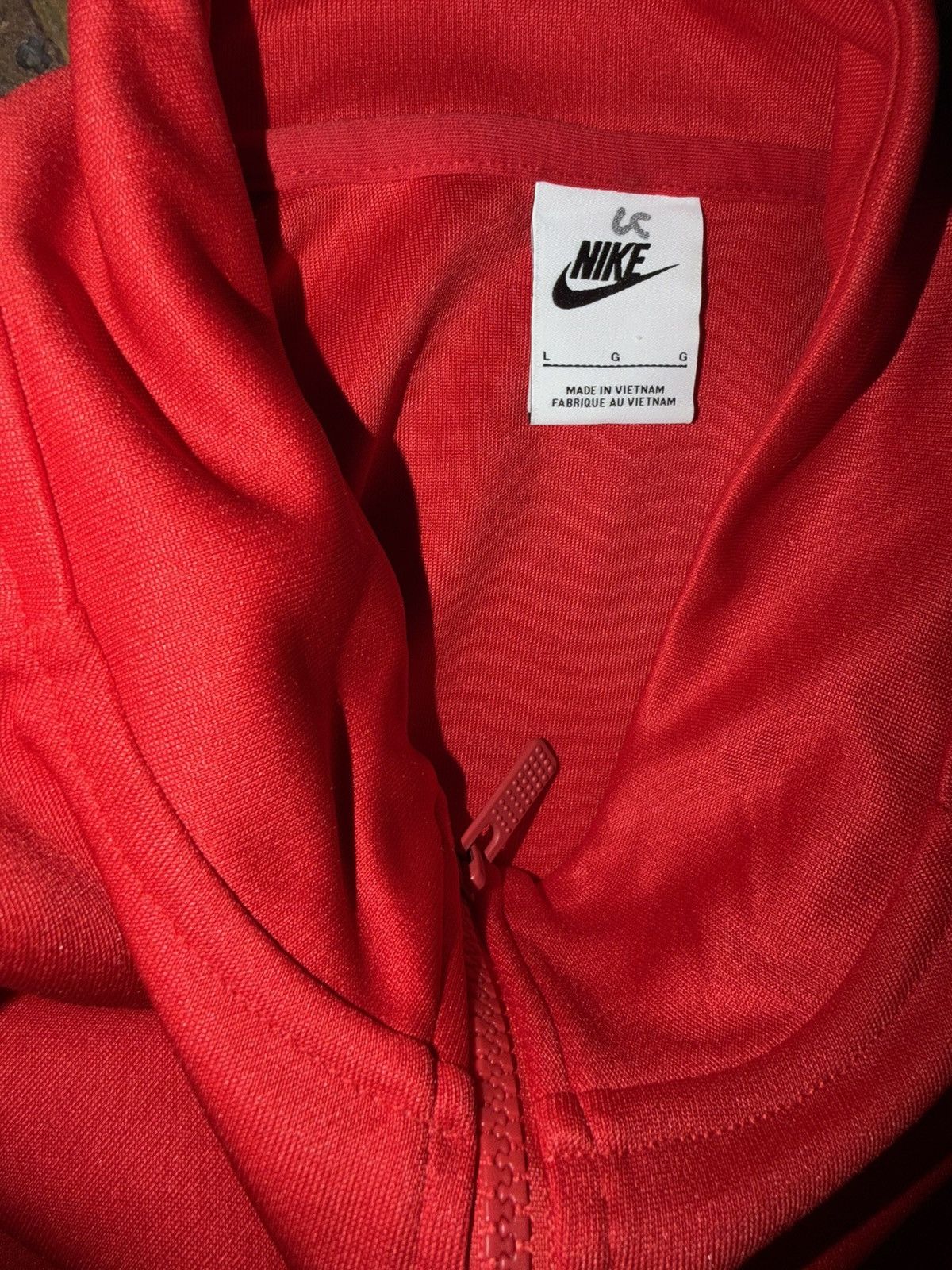 Nike Nike Sportswear Red White Full Zip Track Jacket Size Large Size US L / EU 52-54 / 3 - 4 Thumbnail