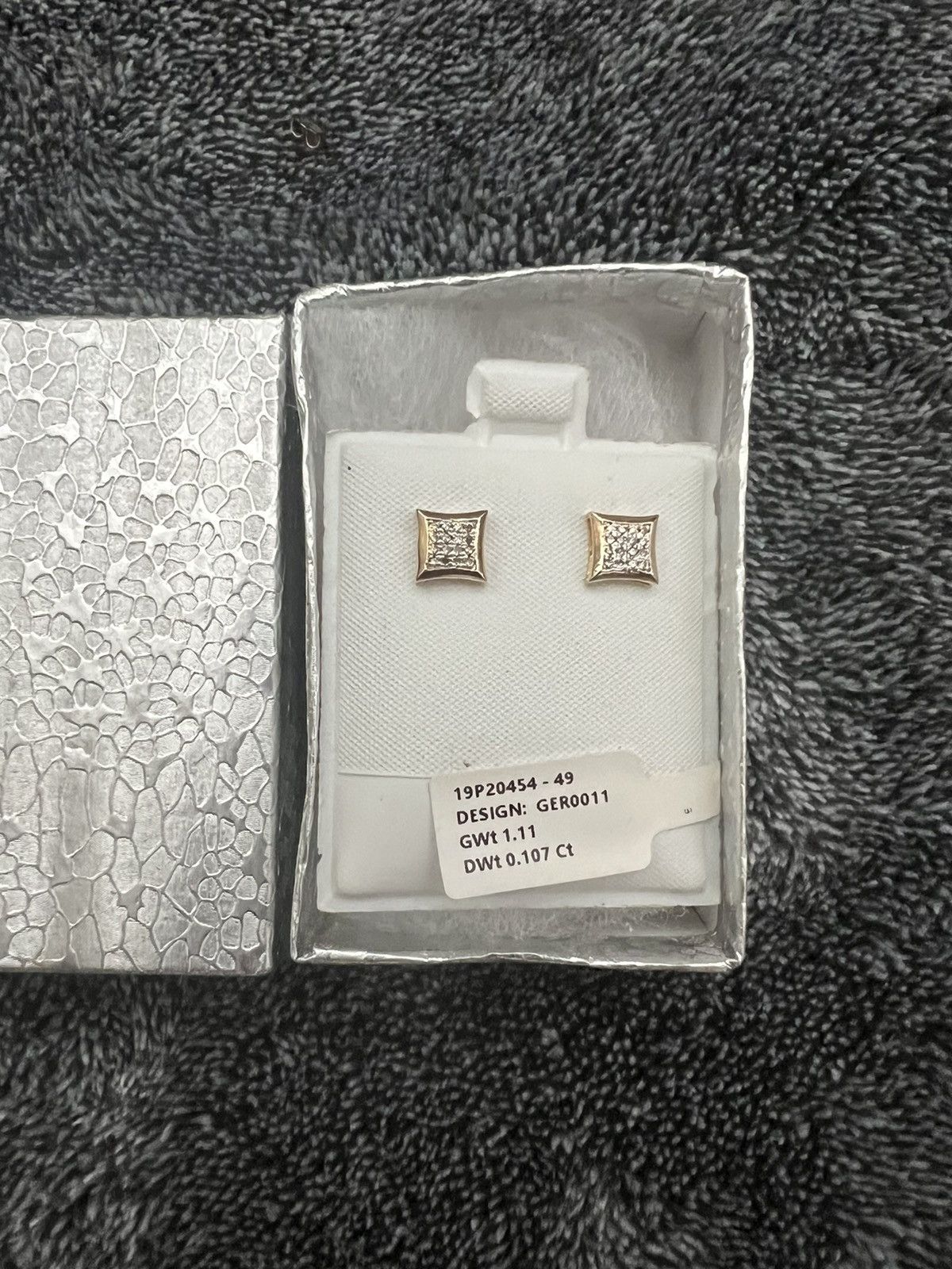 Gold Diamond Earrings