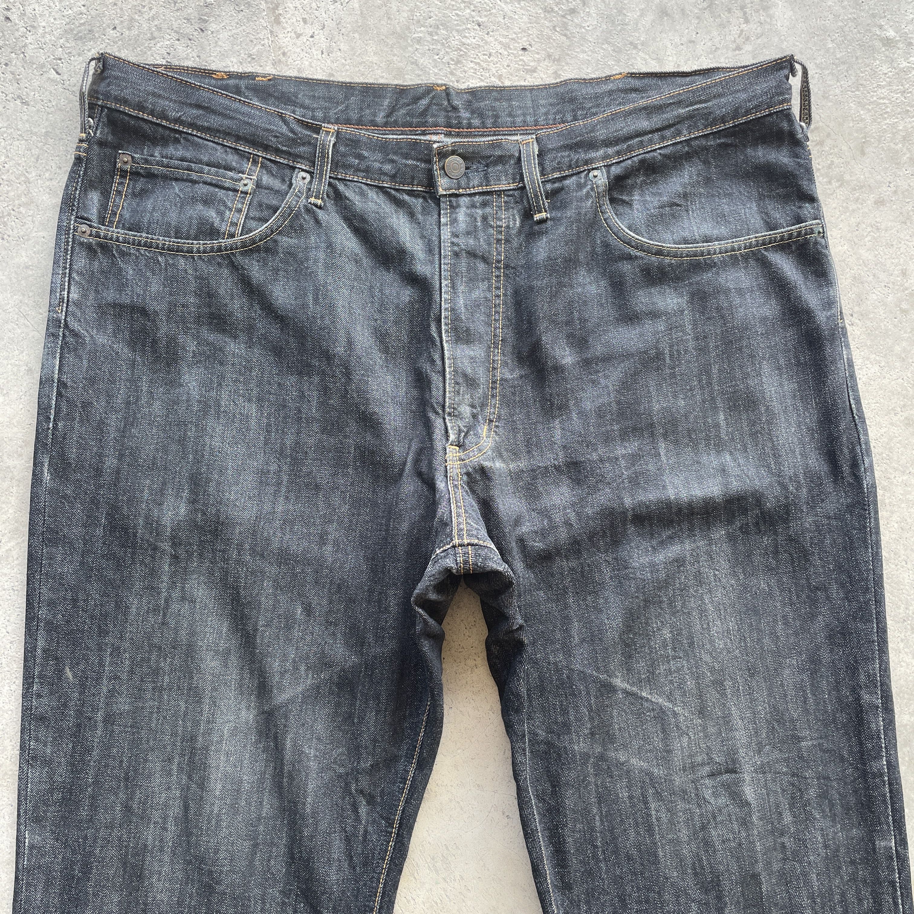Edwin × Japanese Brand W42💥 Vintage Edwin 404 Made In Japan Black Jeans Pants Size US 42 / EU 58 - 3 Thumbnail