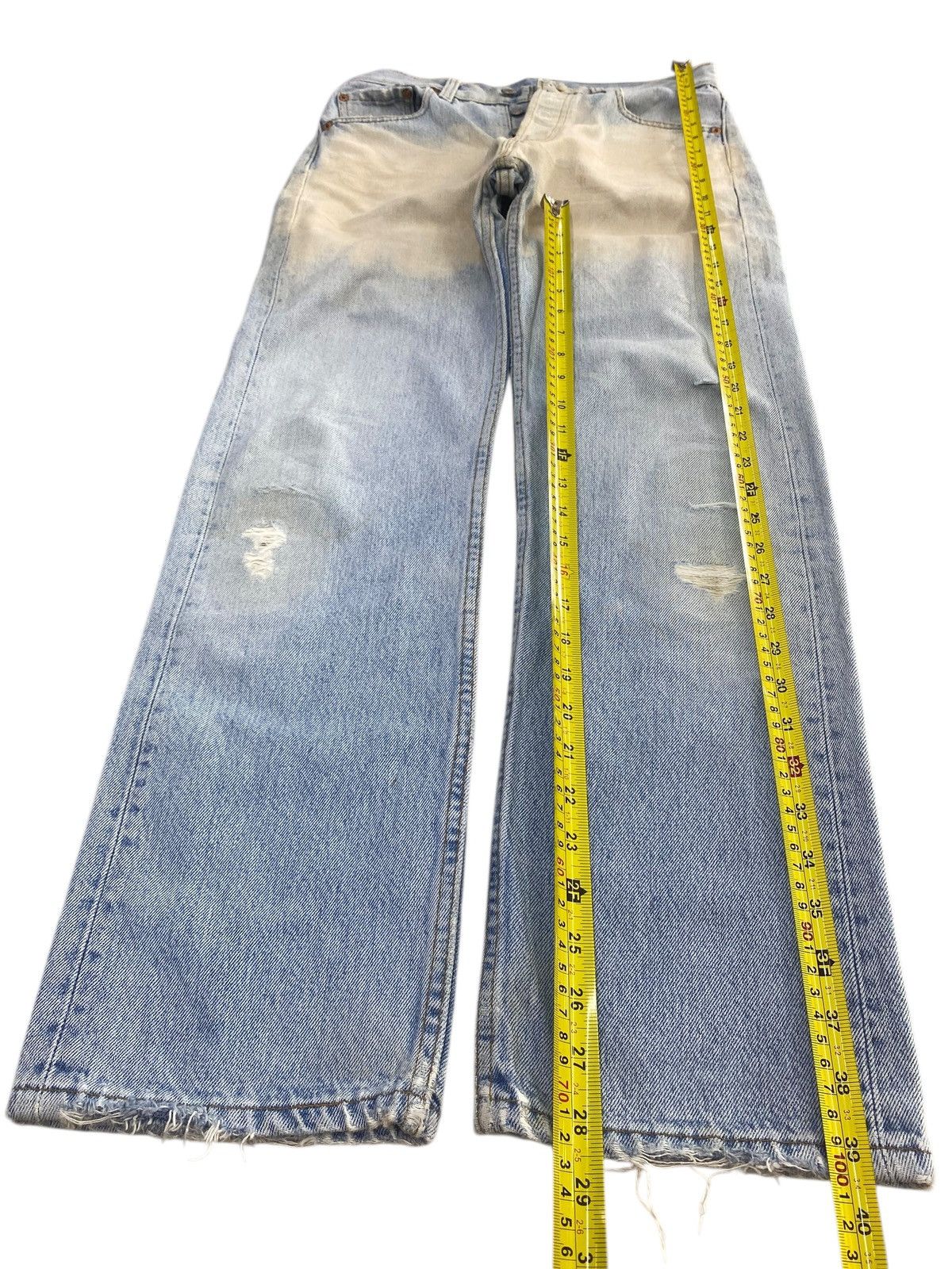 Levi's Vintage Levi’s Blue Acid Wash Style Ripped Jeans Size US 30 / EU 46 - 7 Thumbnail