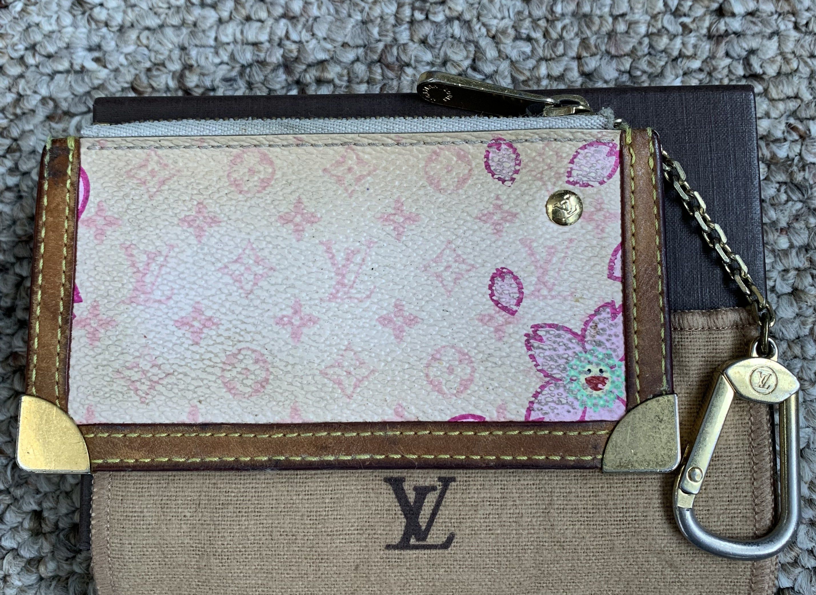 Louis Vuitton × Takashi Murakami S/S 2003 Louis Vuitton Murakami Cherry Blossom Zip Pouch Size ONE SIZE - 2 Thumbnail