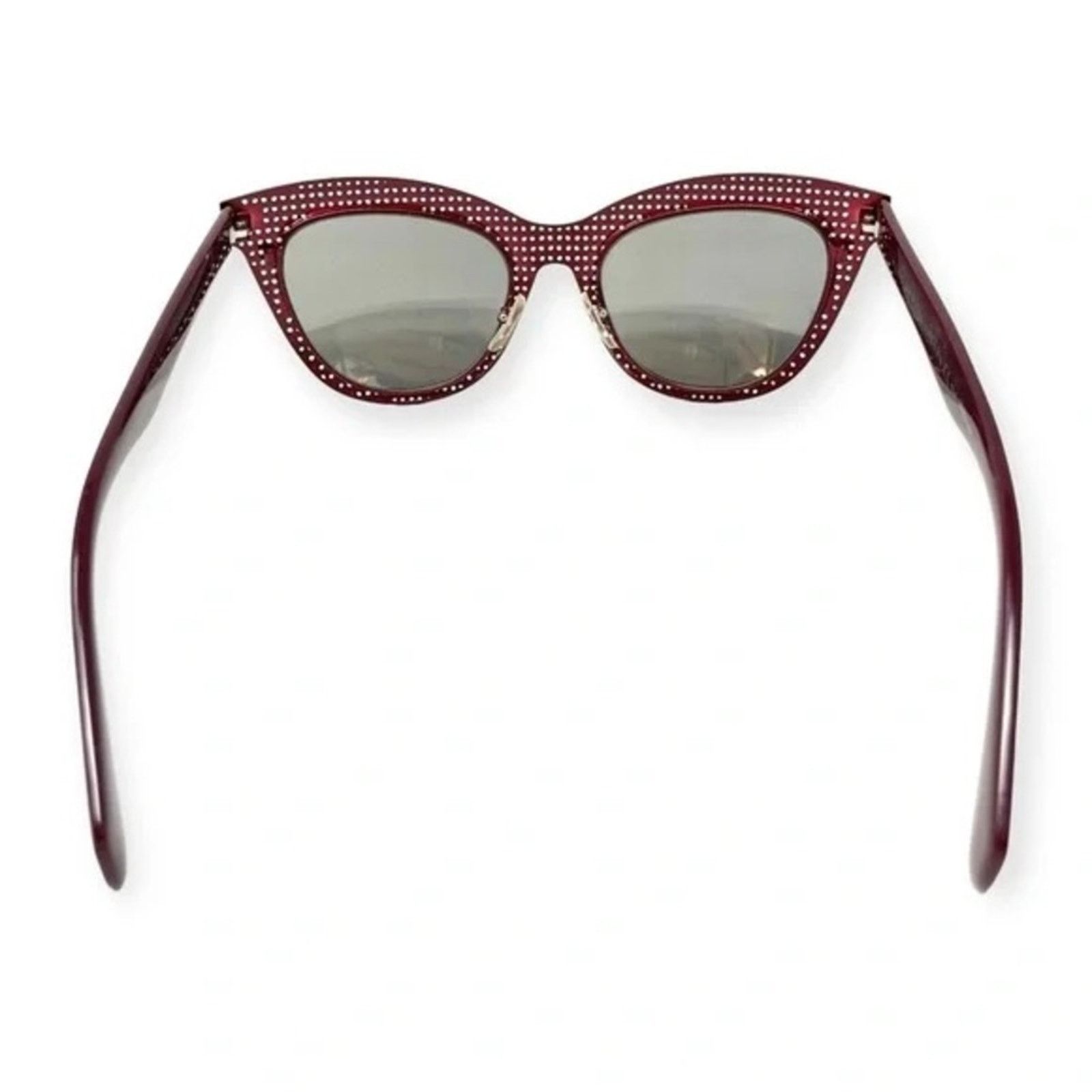 Marc Jacobs MARC JACOBS Red Woven Metal Mirror Lens $250 Sunglasses Size ONE SIZE - 7 Thumbnail