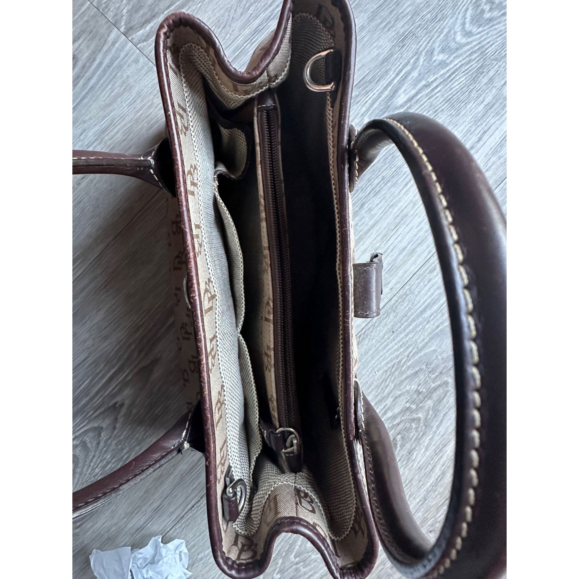 Dooney & Bourke Dooney & Bourke Double Handle Signature Jacquard Tan Satchel Size ONE SIZE - 8 Thumbnail