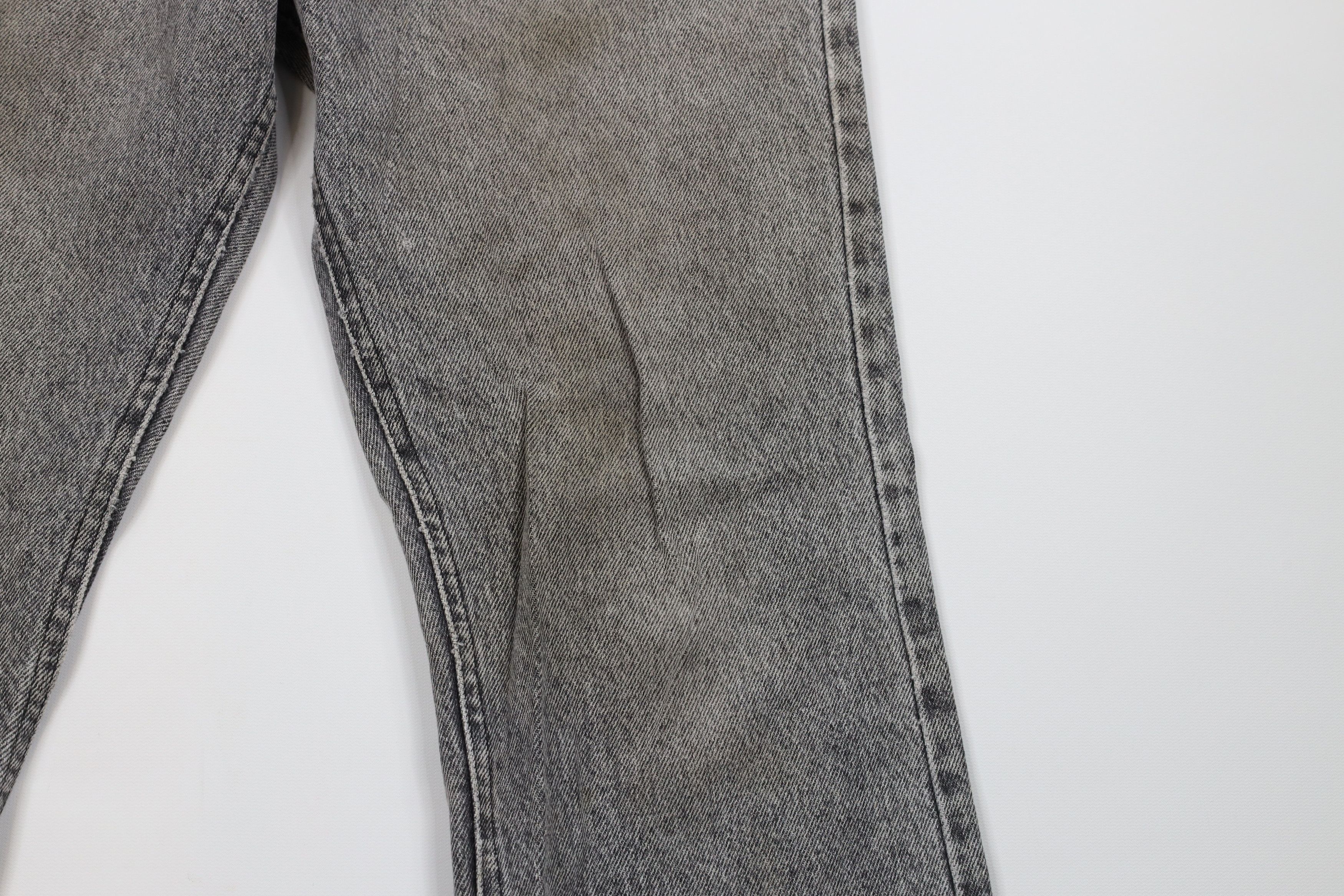Vintage Vtg 90s Lee Acid Wash Straight Leg Denim Jeans Gray USA Size US 32 / EU 48 - 6 Thumbnail