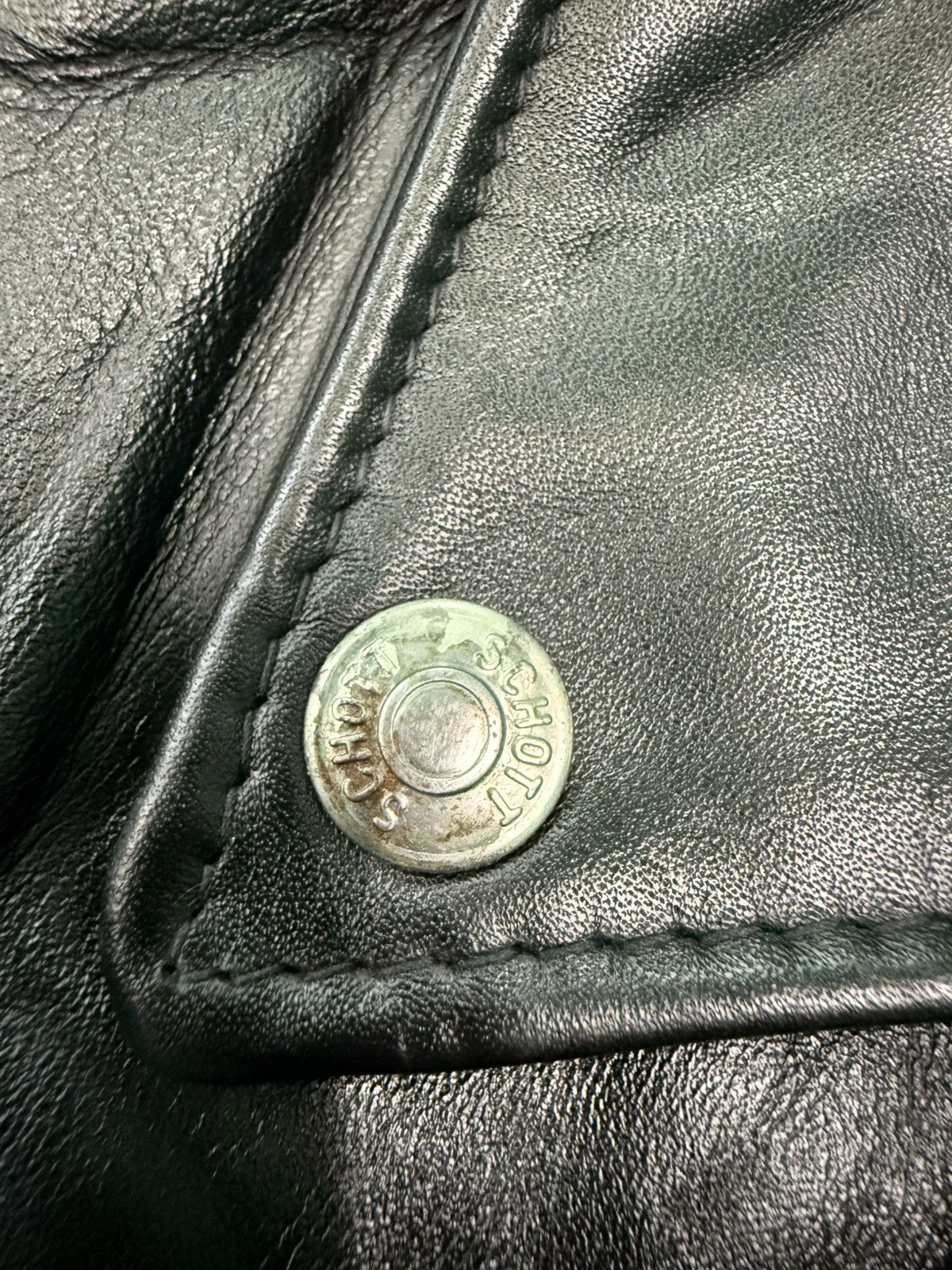 Schott RARE VINTAGE SCHOOT PERFECTO DOUBLE LEATHER RIDERS JACKET Size XS / US 0-2 / IT 36-38 - 16 Thumbnail