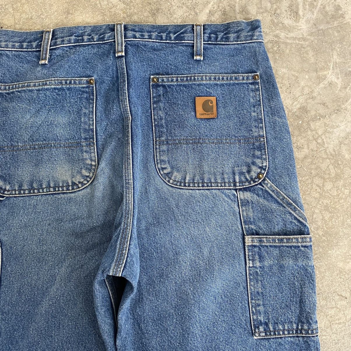 Carhartt Vintage Carhartt Double Knee Blue Carpenter Denim Jeans Size US 33 - 21 Thumbnail