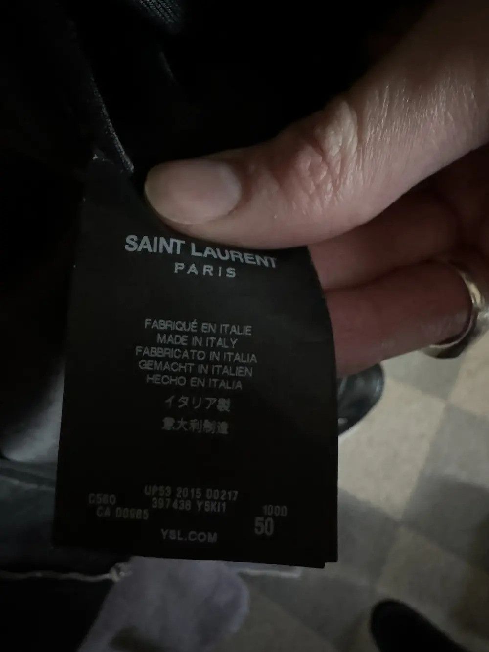 Saint Laurent Paris FW15 Leather jacket Size US M / EU 48-50 / 2 - 4 Thumbnail