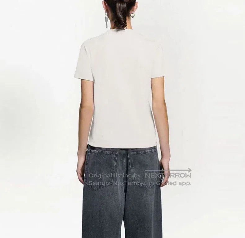 Balenciaga Balenciaga Crown and wheat embroidery short-sleeve T-shirt Size S / US 4 / IT 40 - 7 Thumbnail