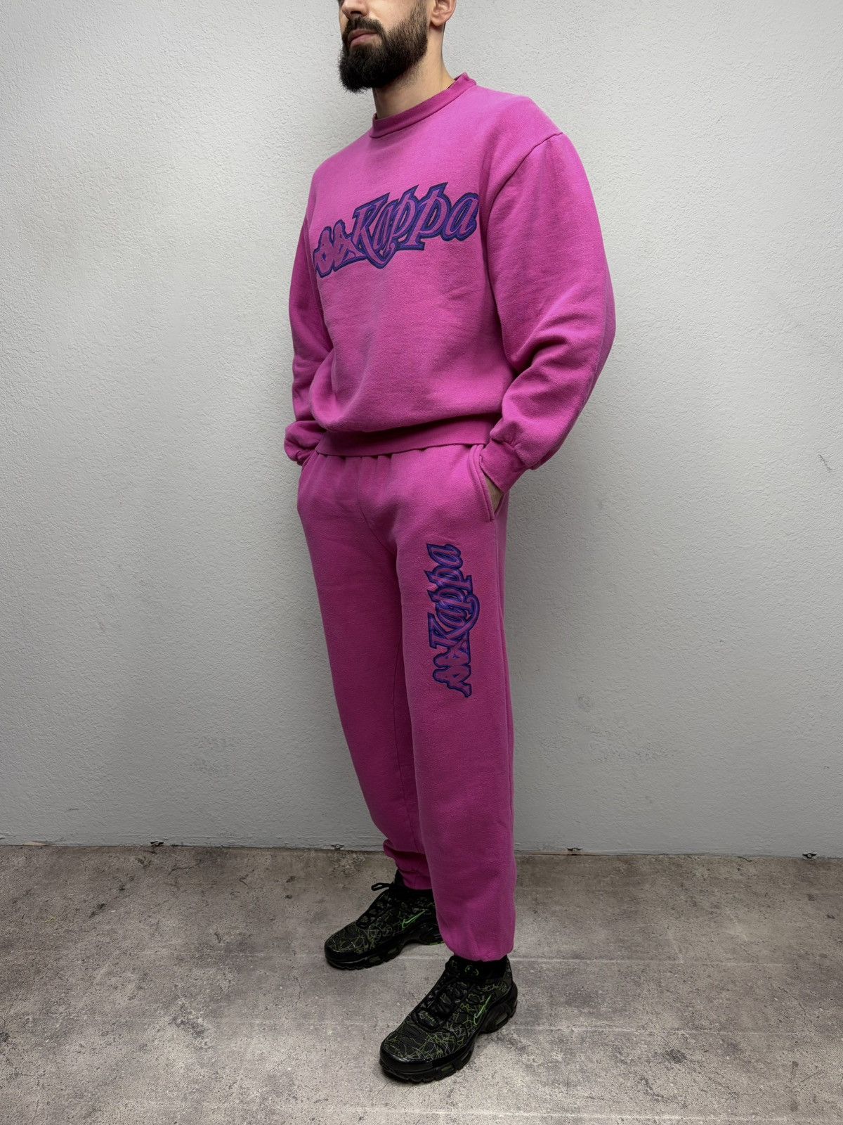 Kappa Vintage Kappa Pink Suit Jacket Pants Set Y2K Drill 90s Size US M / EU 48-50 / 2 - 19 Thumbnail