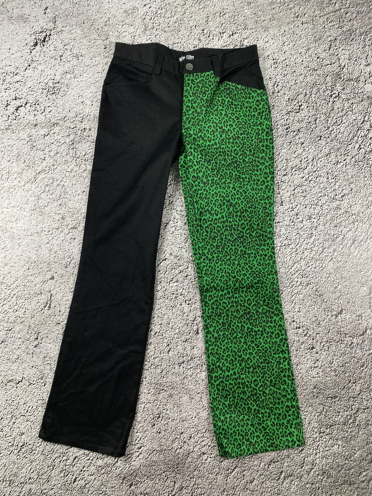 Vintage Vintage Y2K Japanese leopard faded denim jeans streetwear Size 32" / US 10 / IT 46 - 1 Thumbnail