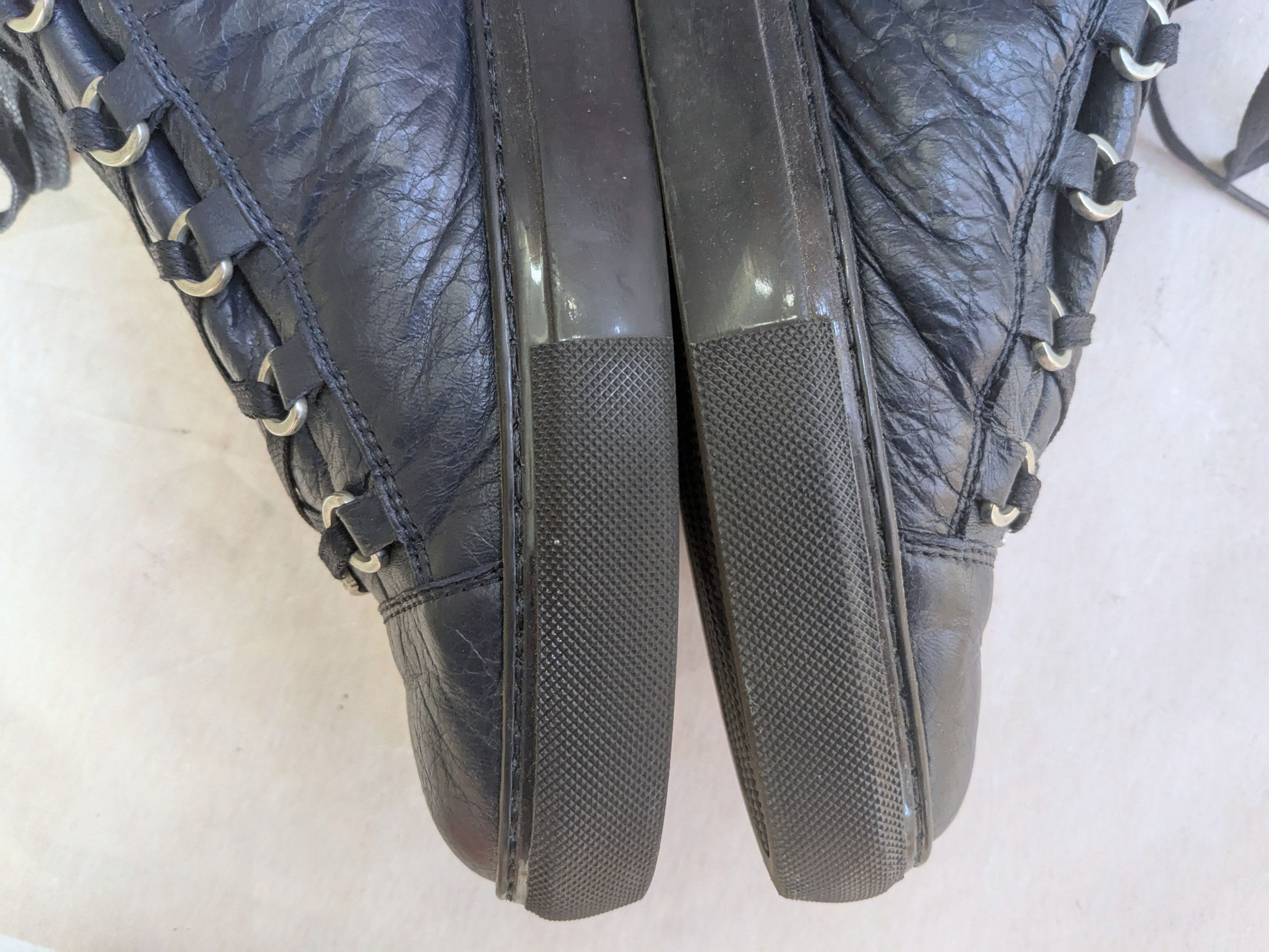 Balenciaga Balenciaga Arena Navy Blue 12 Leather High Tops Size US 12 / EU 45 - 8 Thumbnail