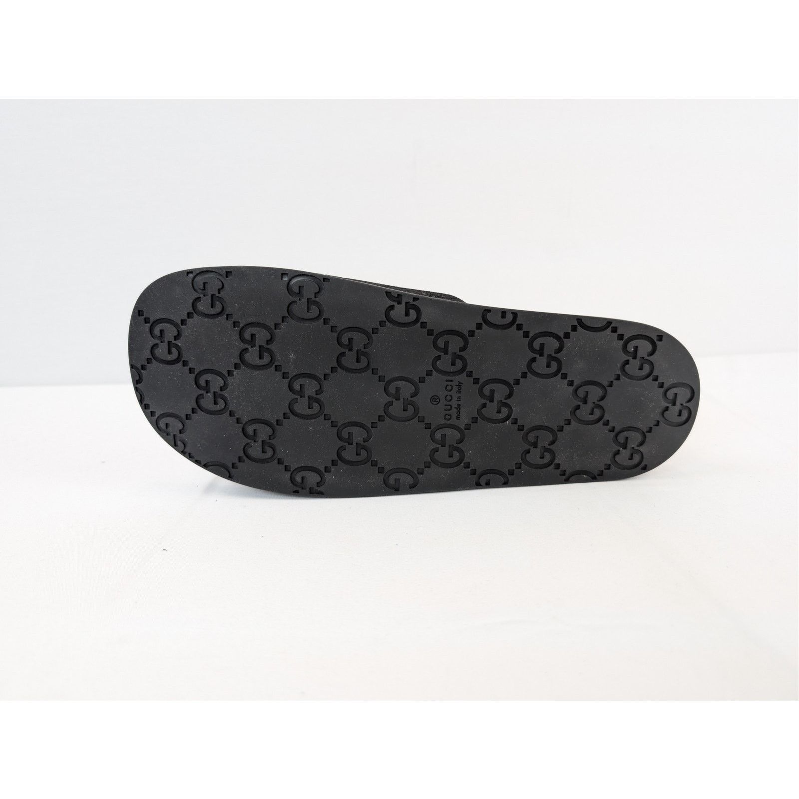 Gucci o1rshd1 Luxury Suede GG logo Slipper Slide Slider in Black Size US 8.5 / EU 41-42 - 12 Thumbnail