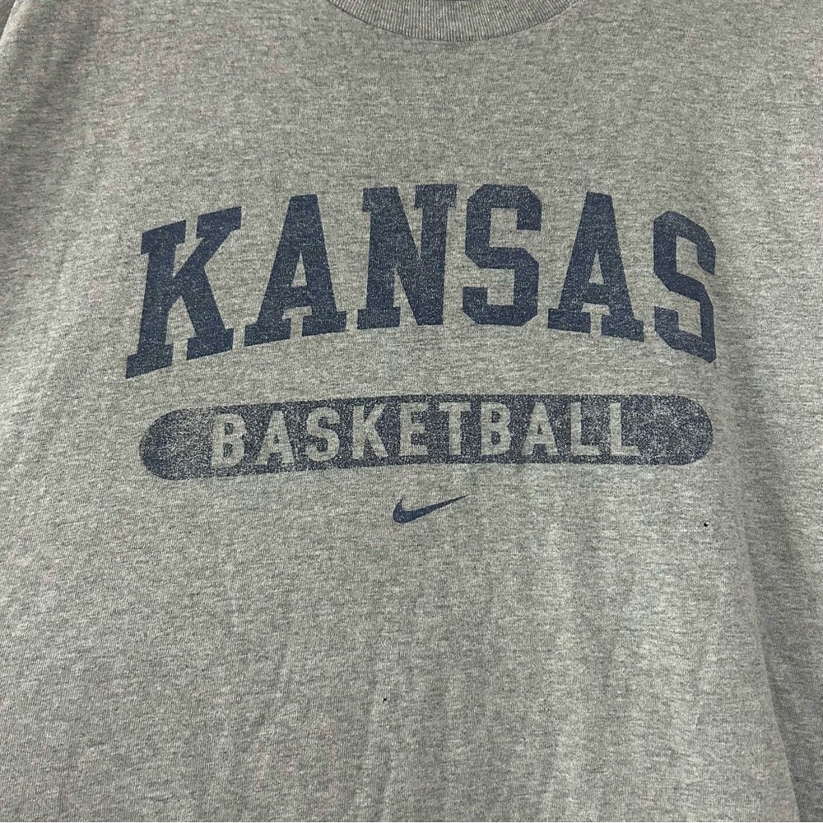 Nike Vintage Nike Kansas Jayhawks Basketball Shirt Size US XL / EU 56 / 4 - 2 Thumbnail