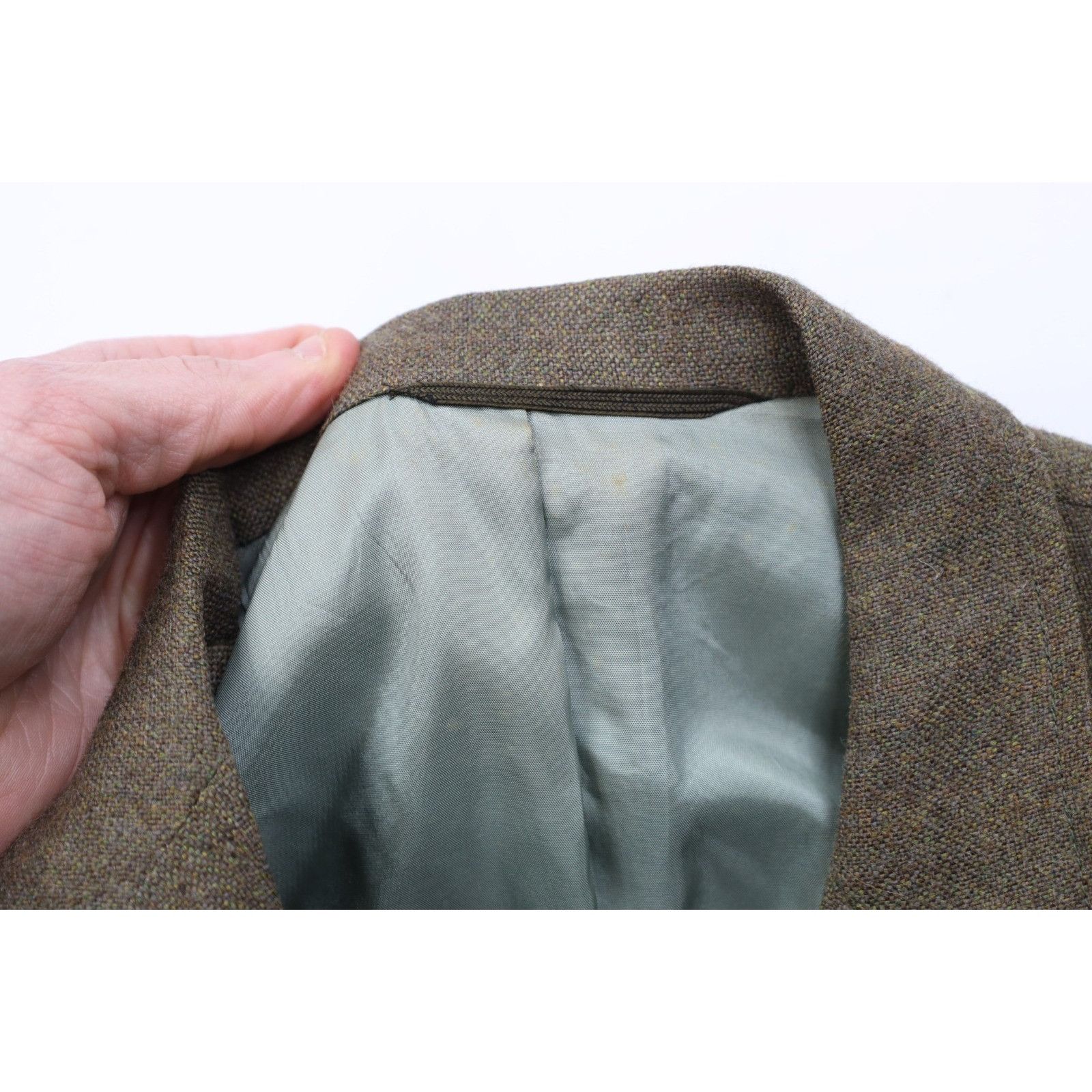 Vintage Vintage 60s Streetwear Wool Tweed 2 Piece Suit Wedding Size 38R - 6 Thumbnail
