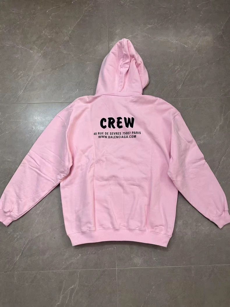 Balenciaga Pink Crew Hoodie