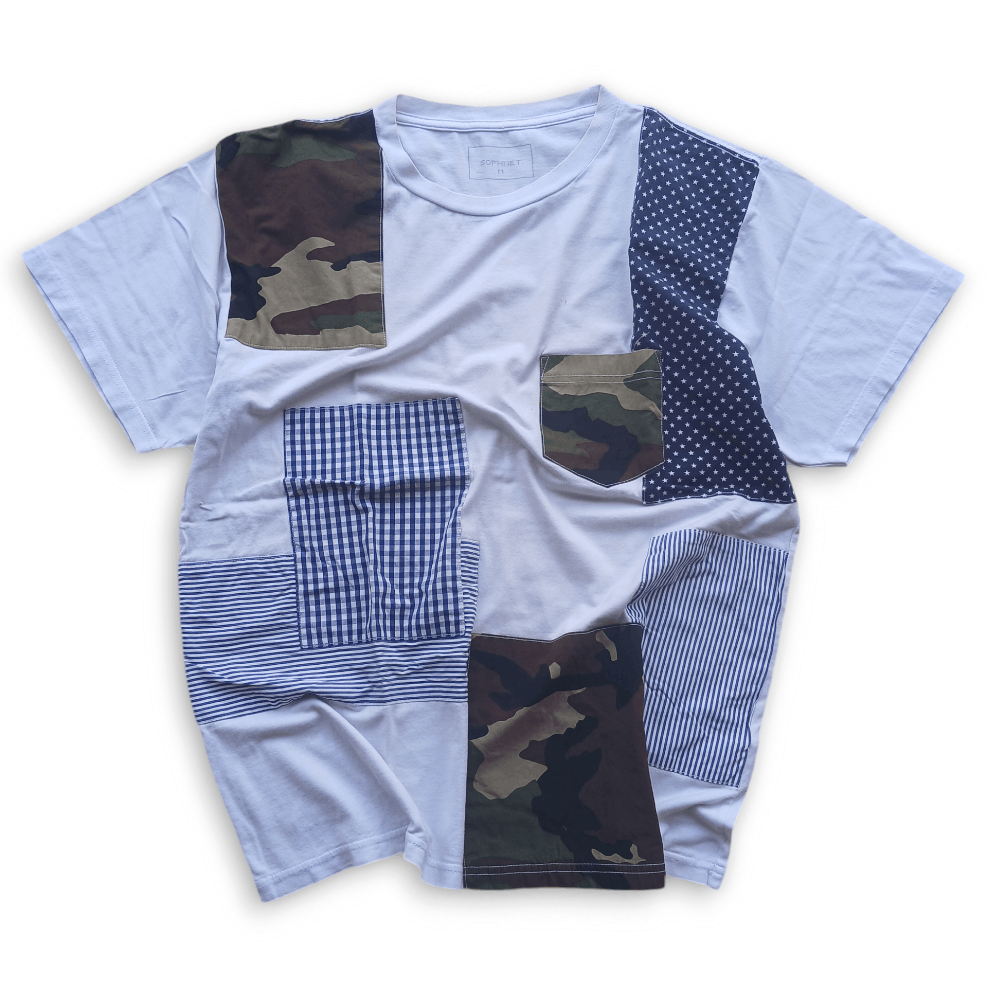 Japanese Brand Sophnet patchwork tee Size US M / EU 48-50 / 2 - 1 Thumbnail