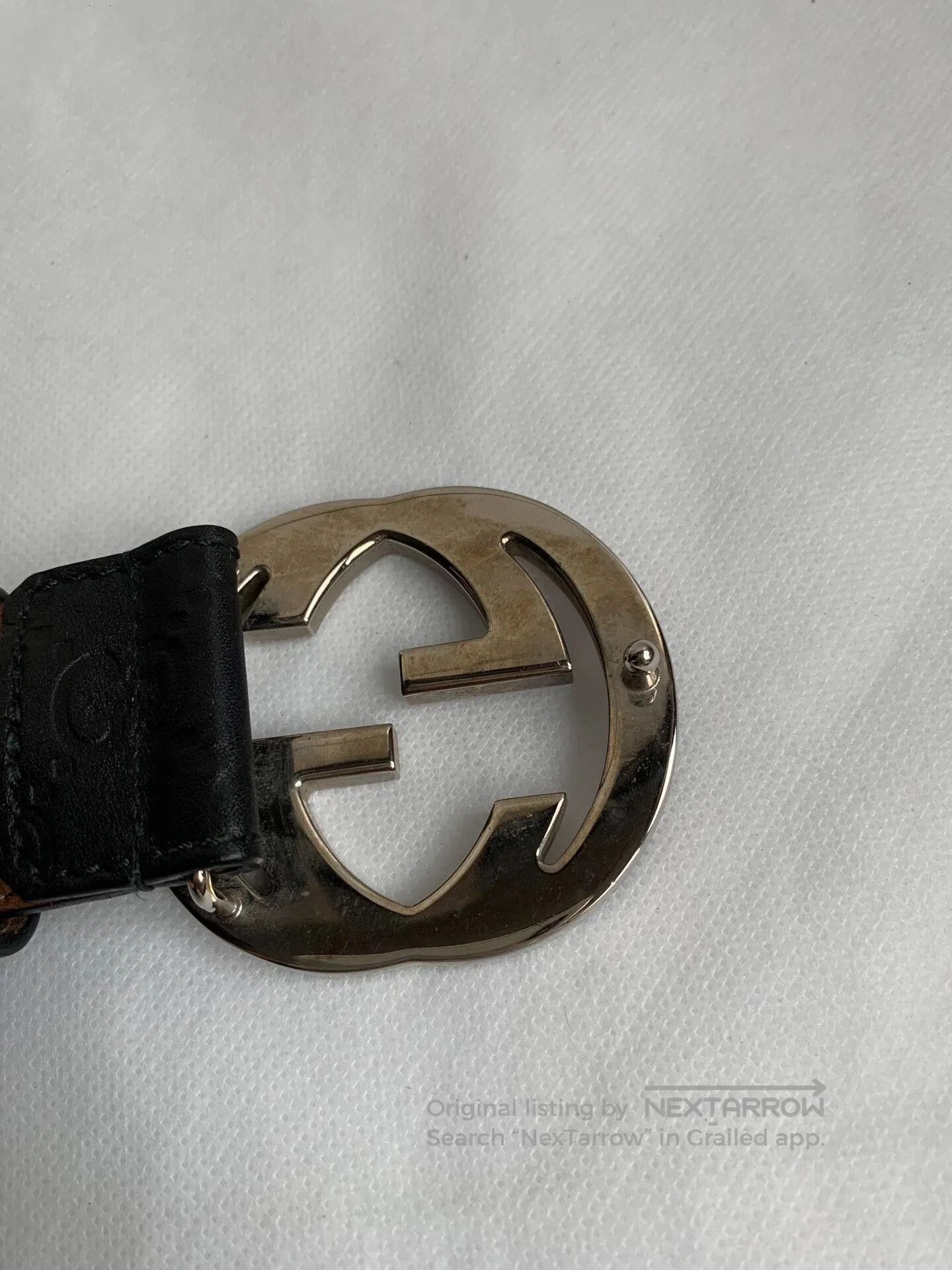 Gucci Gucci Men's Double G Silver Buckle Belt. Size ONE SIZE - 3 Thumbnail