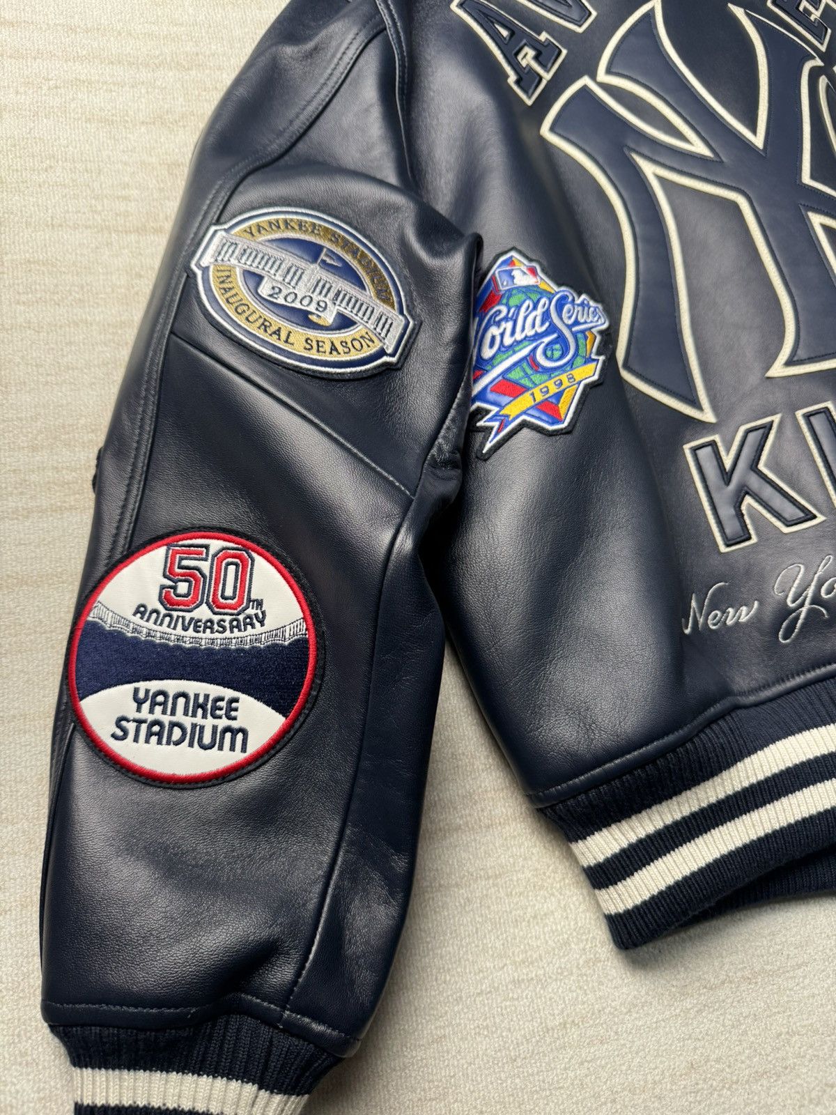 Avirex × Kith Yankees leather jacket Size US S / EU 44-46 / 1 - 10 Thumbnail