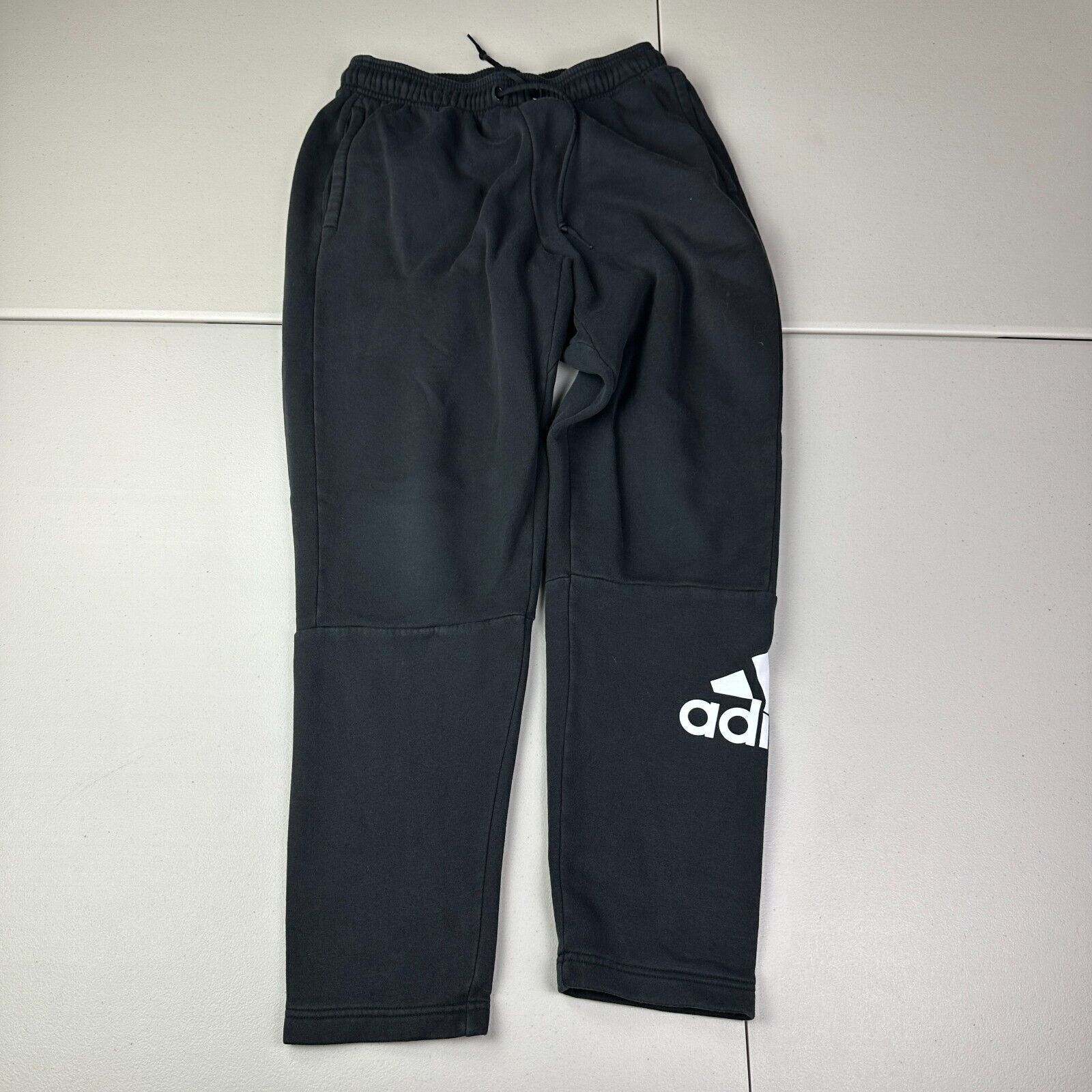 Adidas Adidas Sweatpants Mens Athletic Pants Black Logo Drawstrings Size US 28 / EU 44 - 1 Thumbnail