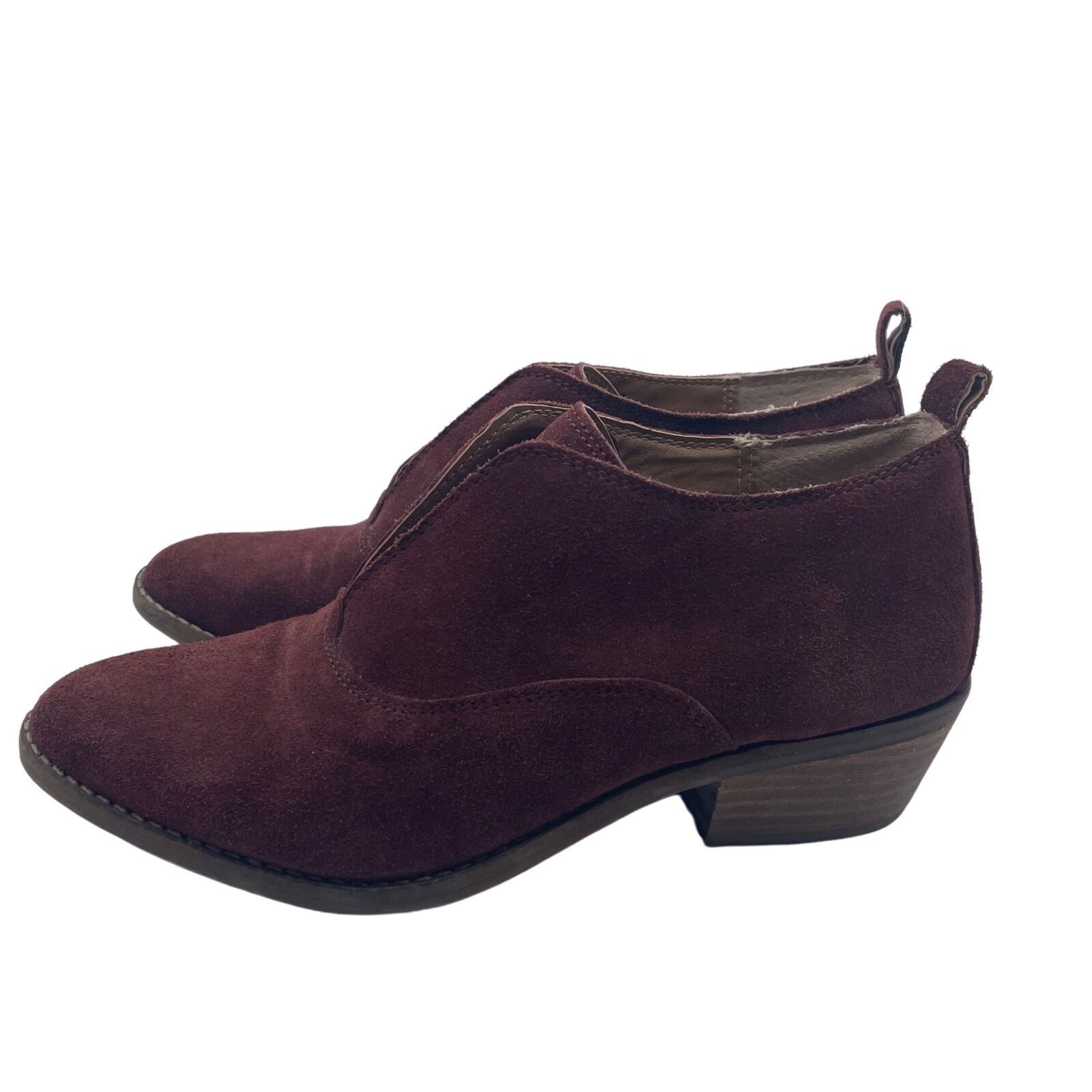 Lucky Brand Lucky Brand Fimberly Booties Suede Leather Red Womens 8.5 Size US 8.5 / IT 38.5 - 2 Thumbnail