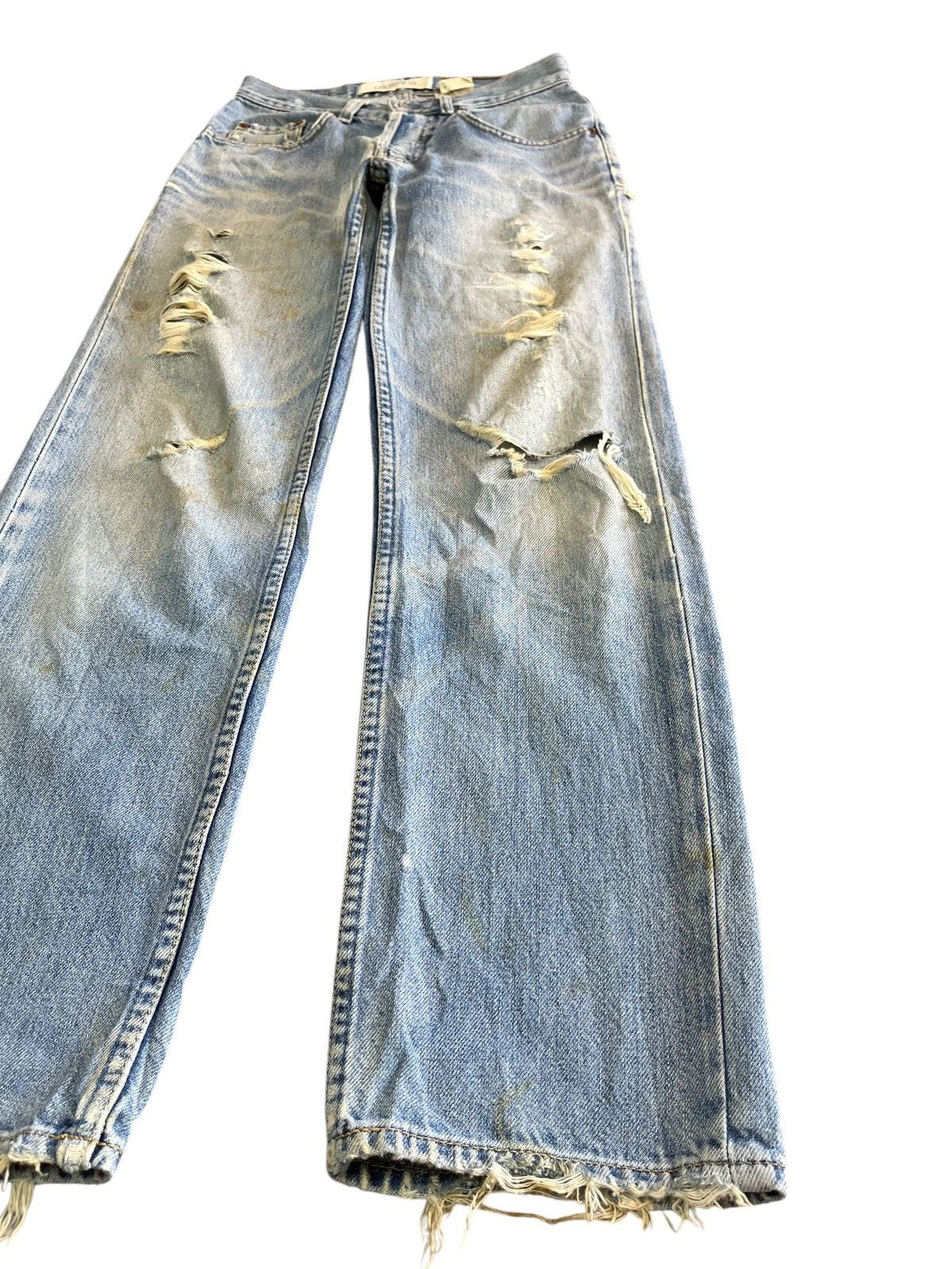 Gap Vintage Gap Blue Jeans Ripped Distressed Denim Size US 28 / EU 44 - 3 Thumbnail