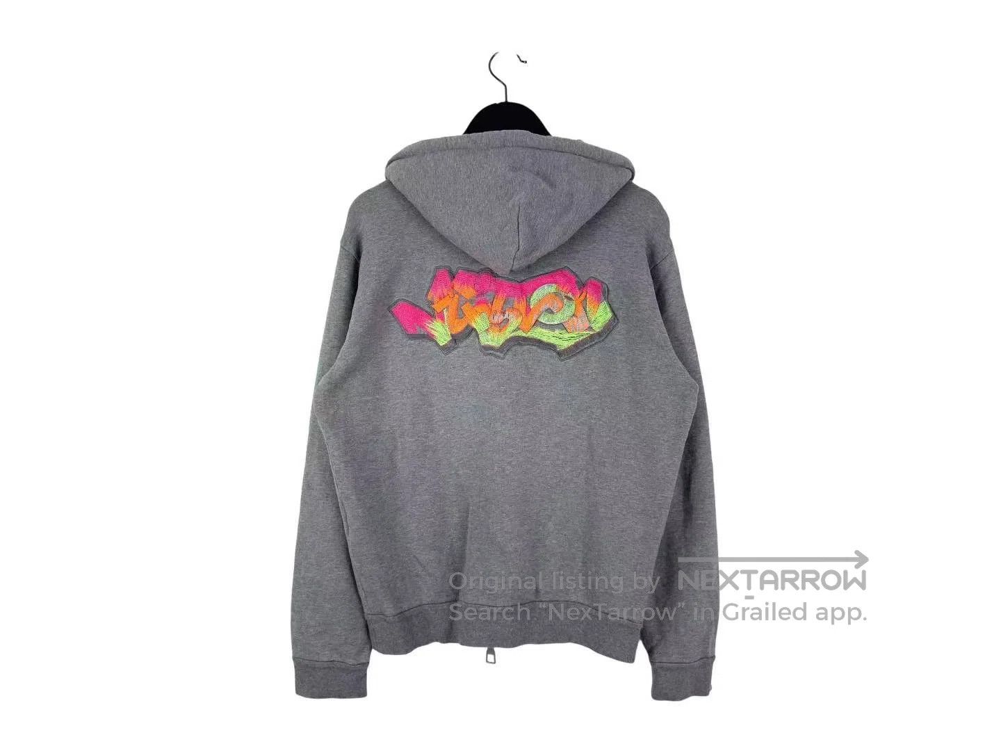 Louis Vuitton Louis Vuitton Gray Embossed Embroidery Zip-Up Hoodie| Size US L / EU 52-54 / 3 - 3 Thumbnail