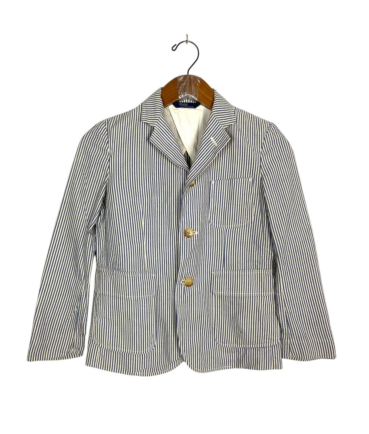 Polo Ralph Lauren Rare‼️ Polo Ralph Lauren Stripe BLazer for Kids Size XXS / US 00 / IT 34 - 1 Thumbnail
