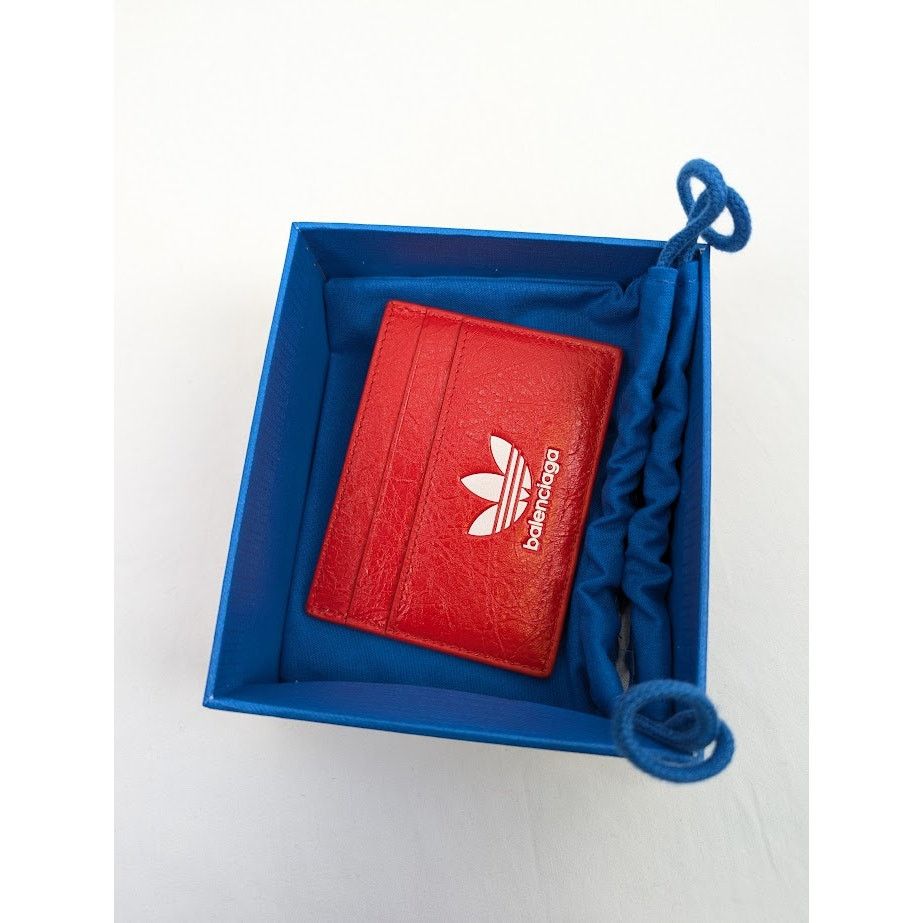 Adidas × Balenciaga o1rshd1 Q:3 /DUP/ Size:OS / Arena Lamb Card Holder Red/White Size ONE SIZE - 8 Thumbnail