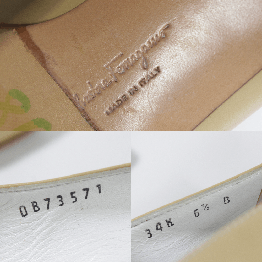 Salvatore Ferragamo 00S Logo Leather Heels Vintage Size US 9 / IT 39 - 7 Thumbnail