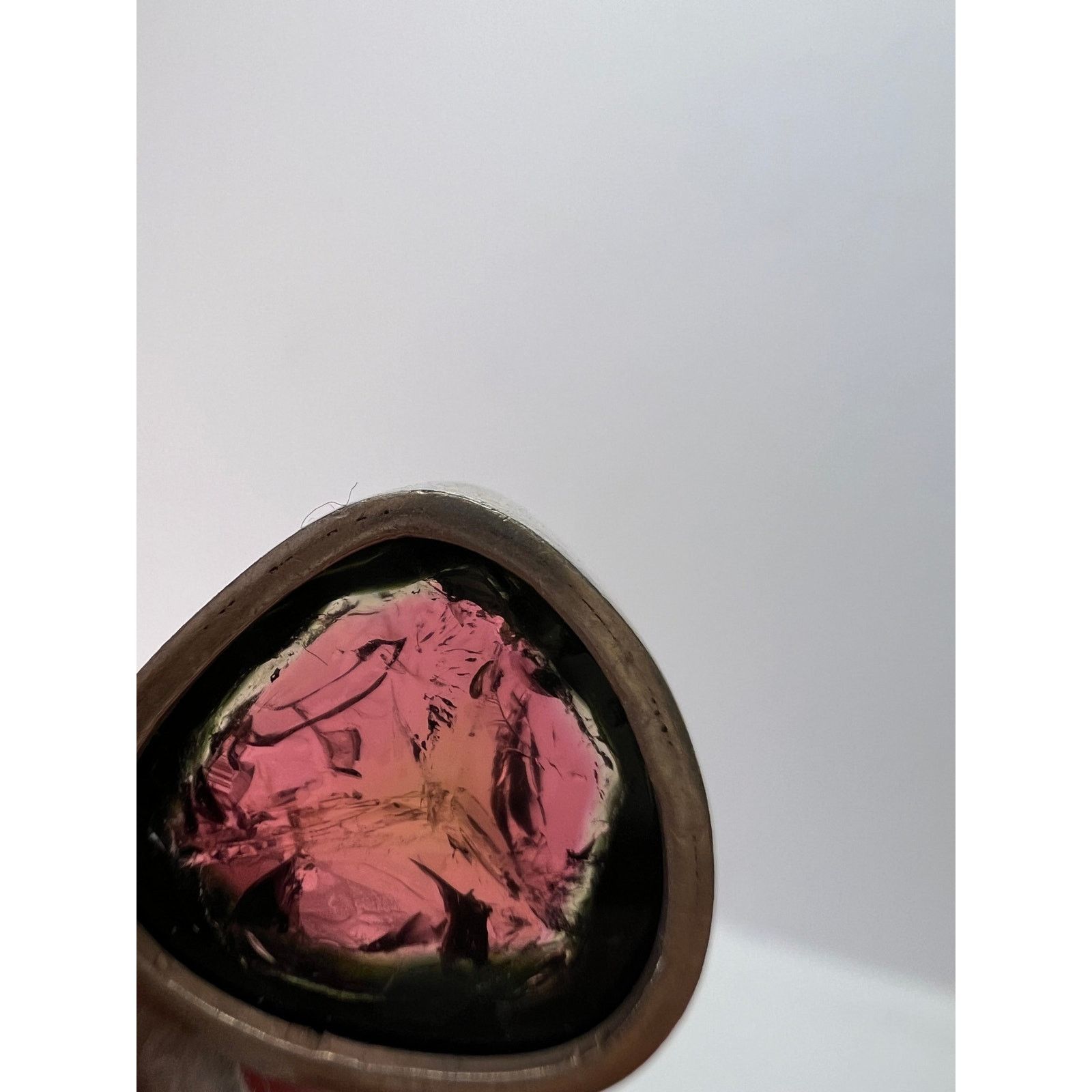 Other NEW Watermelon tourmaline slice 925 pendant 3.90 grams Size ONE SIZE - 7 Thumbnail