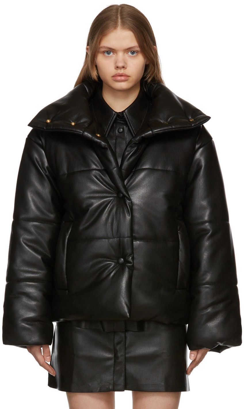 Nanushka Nanushka Hide vegan quilted leather black puffer jacket sz M Size M / US 6-8 / IT 42-44 - 8 Thumbnail