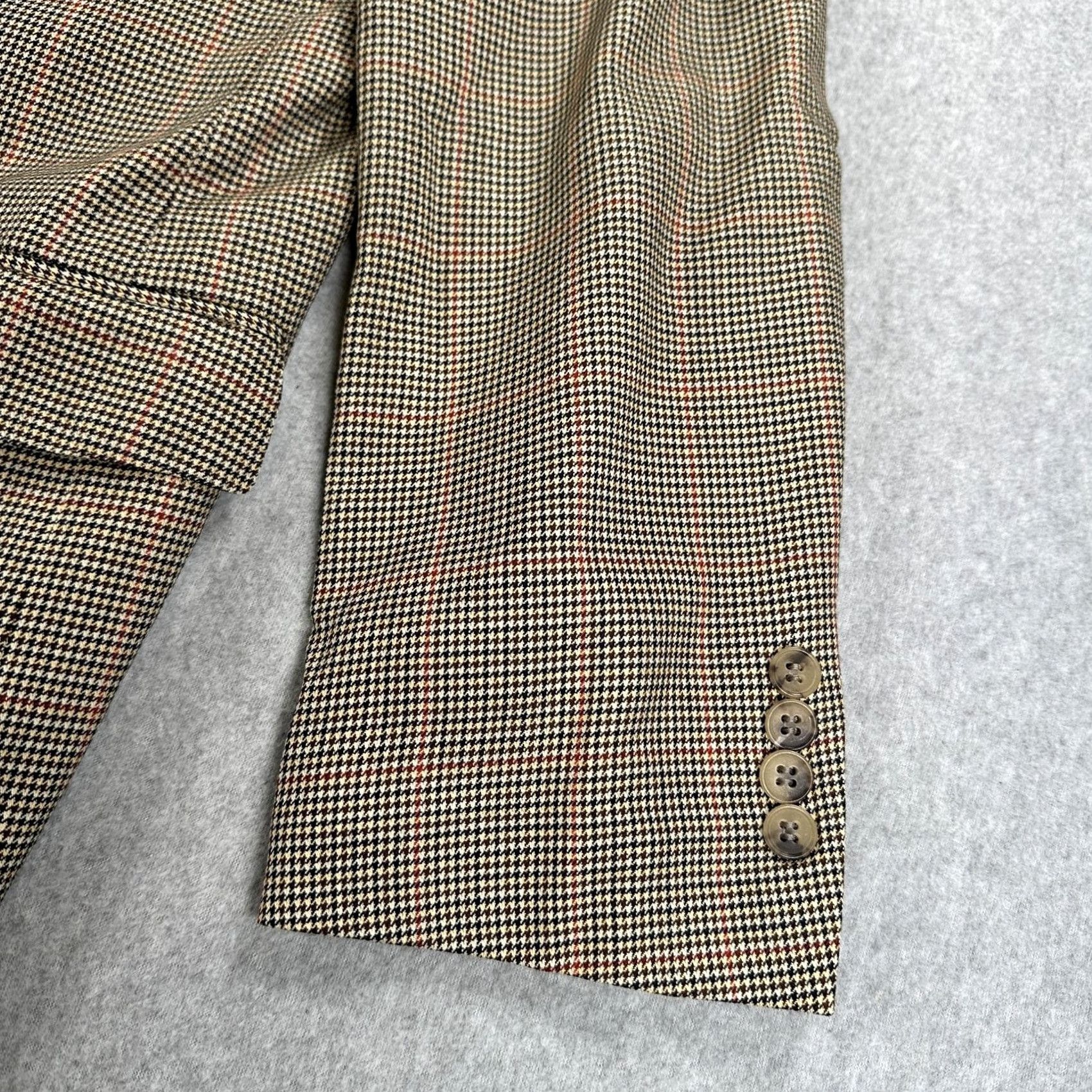 Ermenegildo Zegna VINTAGE Ermenegildo Zegna Blazer Sport Coat Mens 52 Brown Plaid Wool Tweed Fit Rom Size 52R - 3 Thumbnail