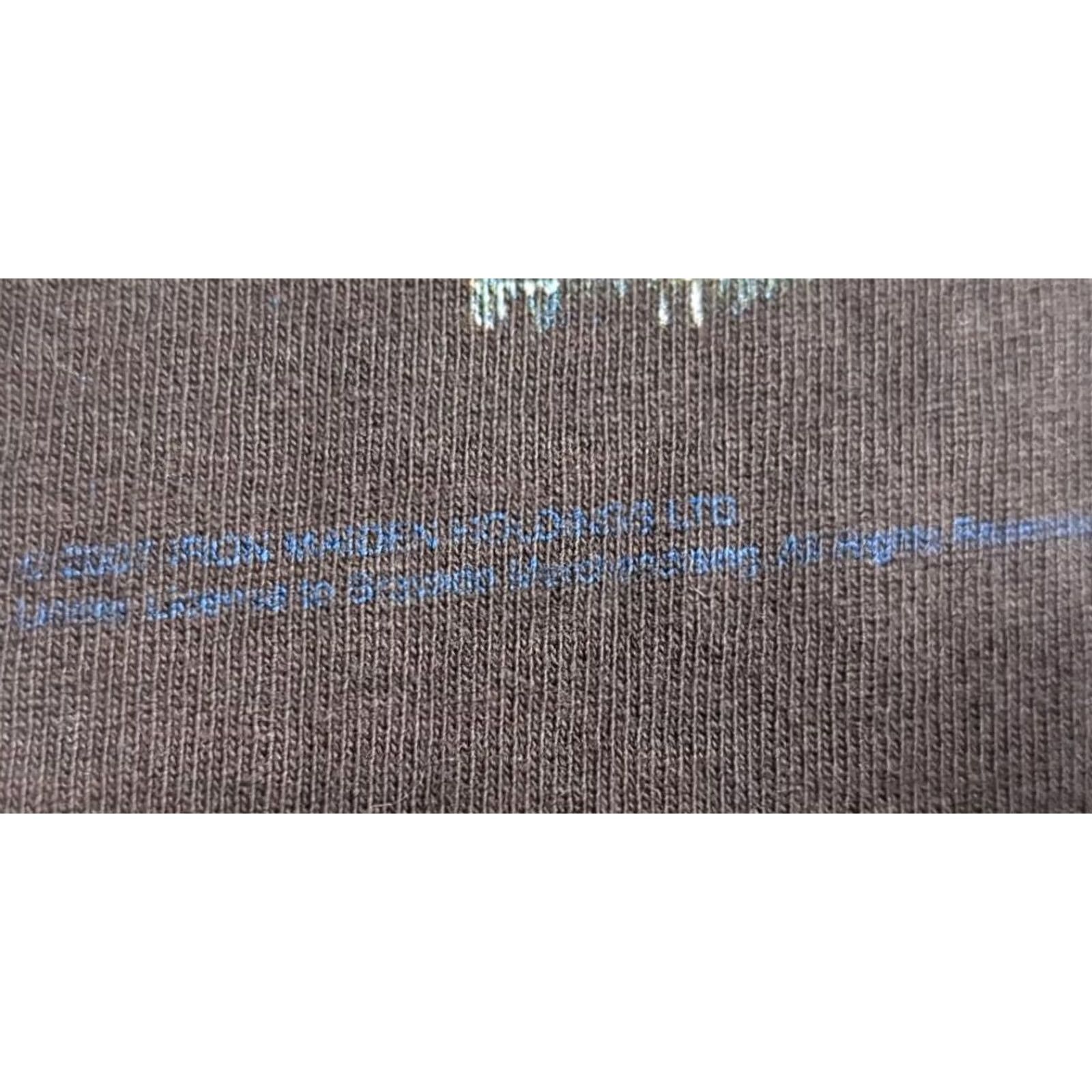 Hanes VINTAGE Iron Maiden Concert Tour Band T-Shirt "Best of the Beast" Black M Faded Mens Size US M / EU 48-50 / 2 - 6 Thumbnail
