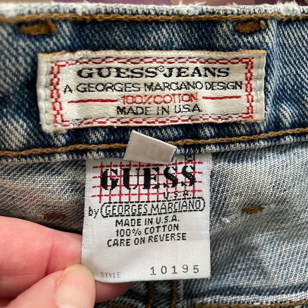 Guess Vintage 80s Guess George’s Marciano USA Cut Off Jean Shorts Size 30" / US 8 / IT 44 - 9 Thumbnail