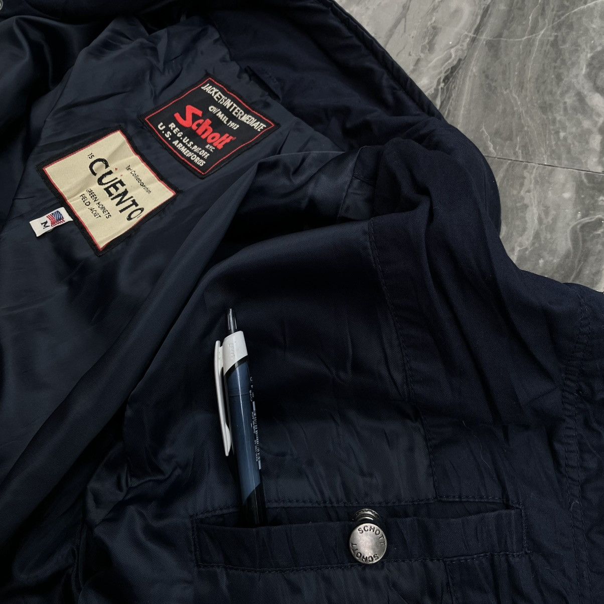 Schott Schott M65 x Cuento Military Jacket Size US M / EU 48-50 / 2 - 7 Thumbnail