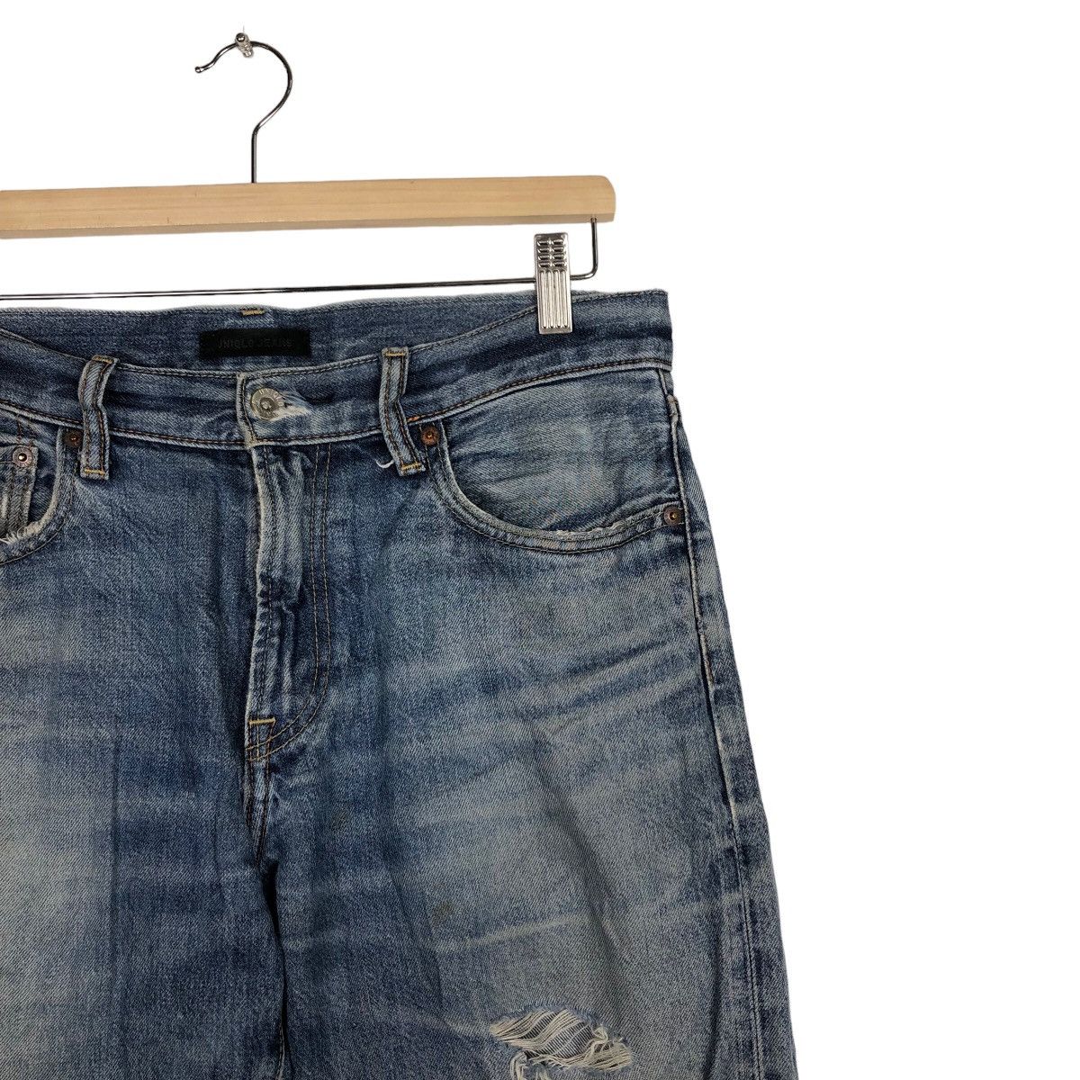 Japanese Brand 🔥RARE DISTRESSED DENIM UNIQLO JEANS JAPAN ISSEY MIYAKE Size US 29 - 6 Thumbnail