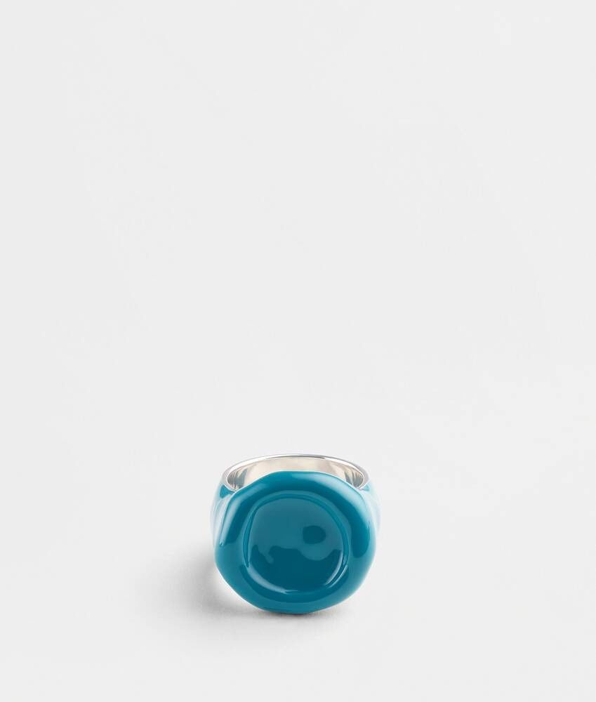 Bottega Veneta o1n1vont0325 Size: 21 / Seal Ring in Blue Size ONE SIZE - 2 Thumbnail