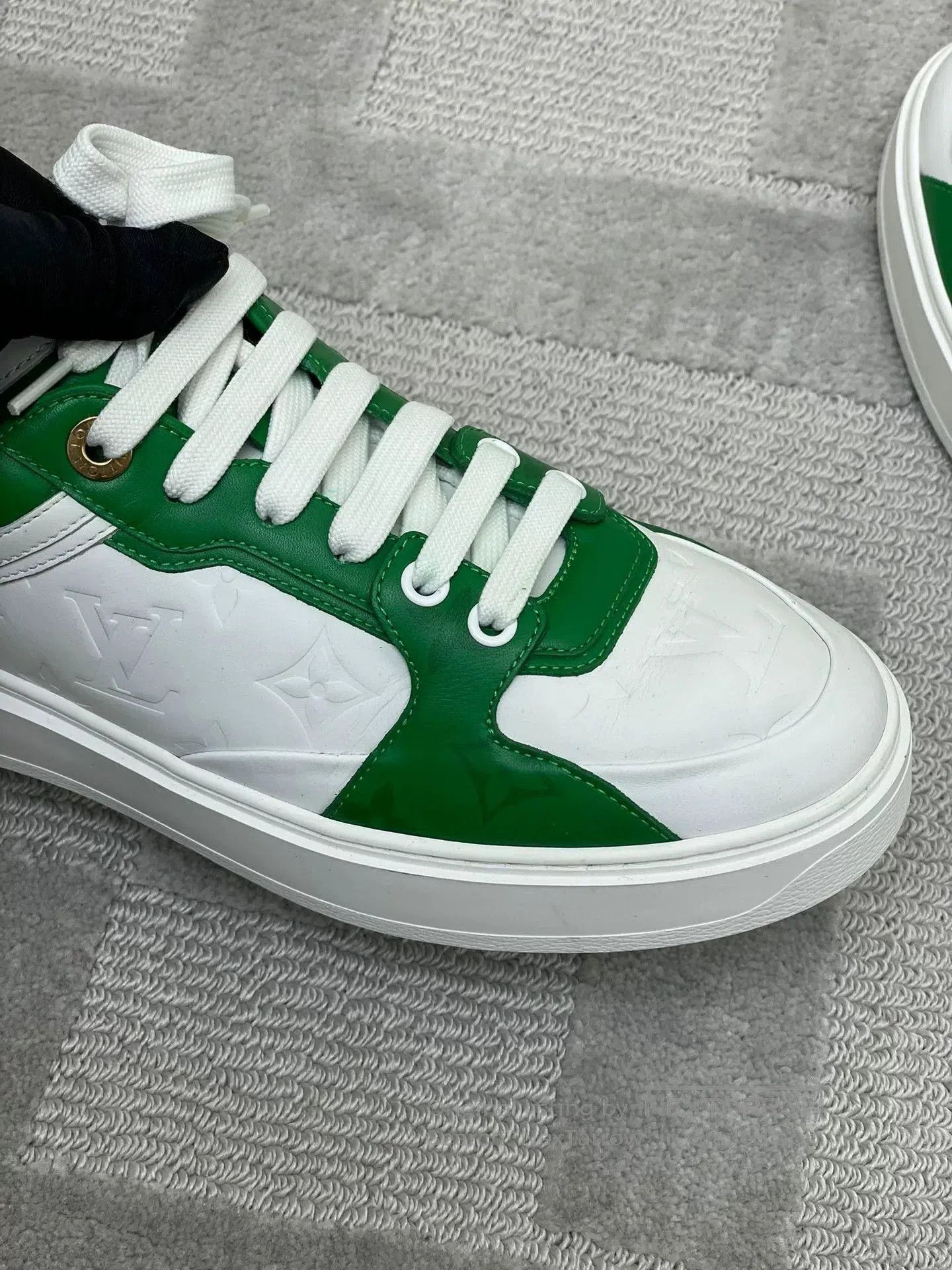 Louis Vuitton LV White Green Colorblock Casual Shoes. Size US 6.5 / IT 36.5 - 4 Thumbnail