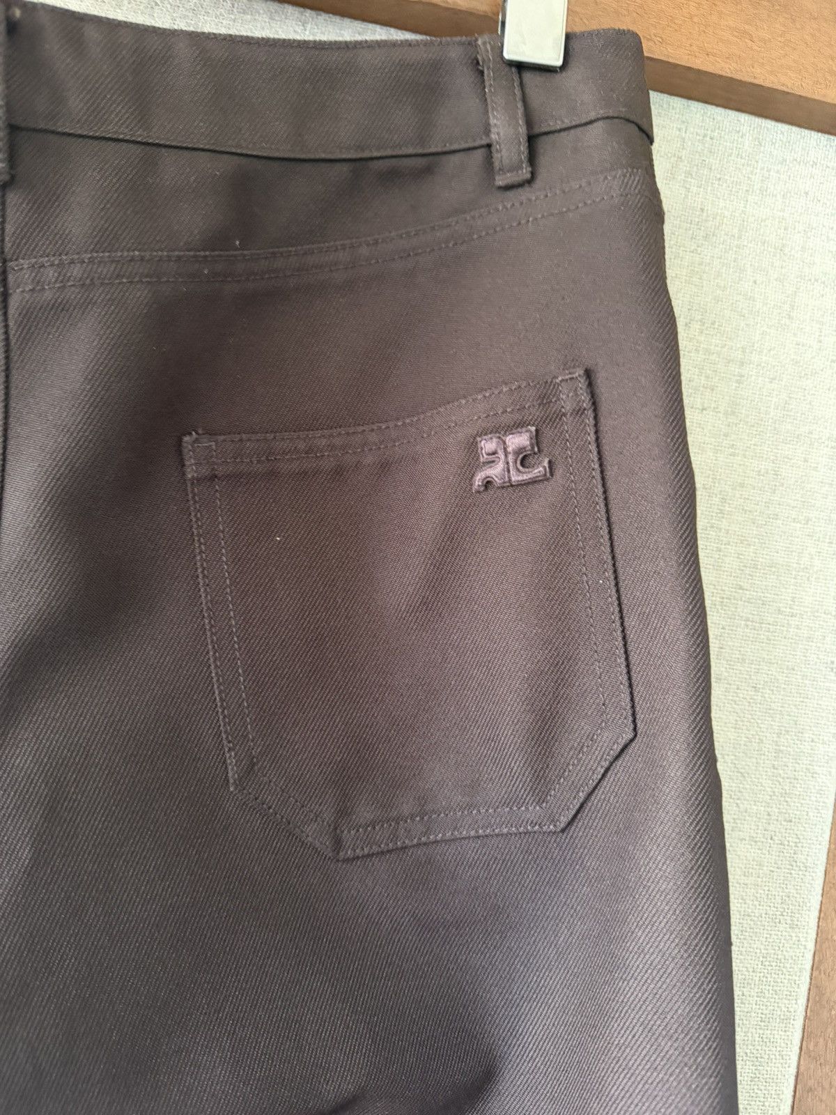 Courreges courreges brown casual pant Size US 33 - 3 Thumbnail